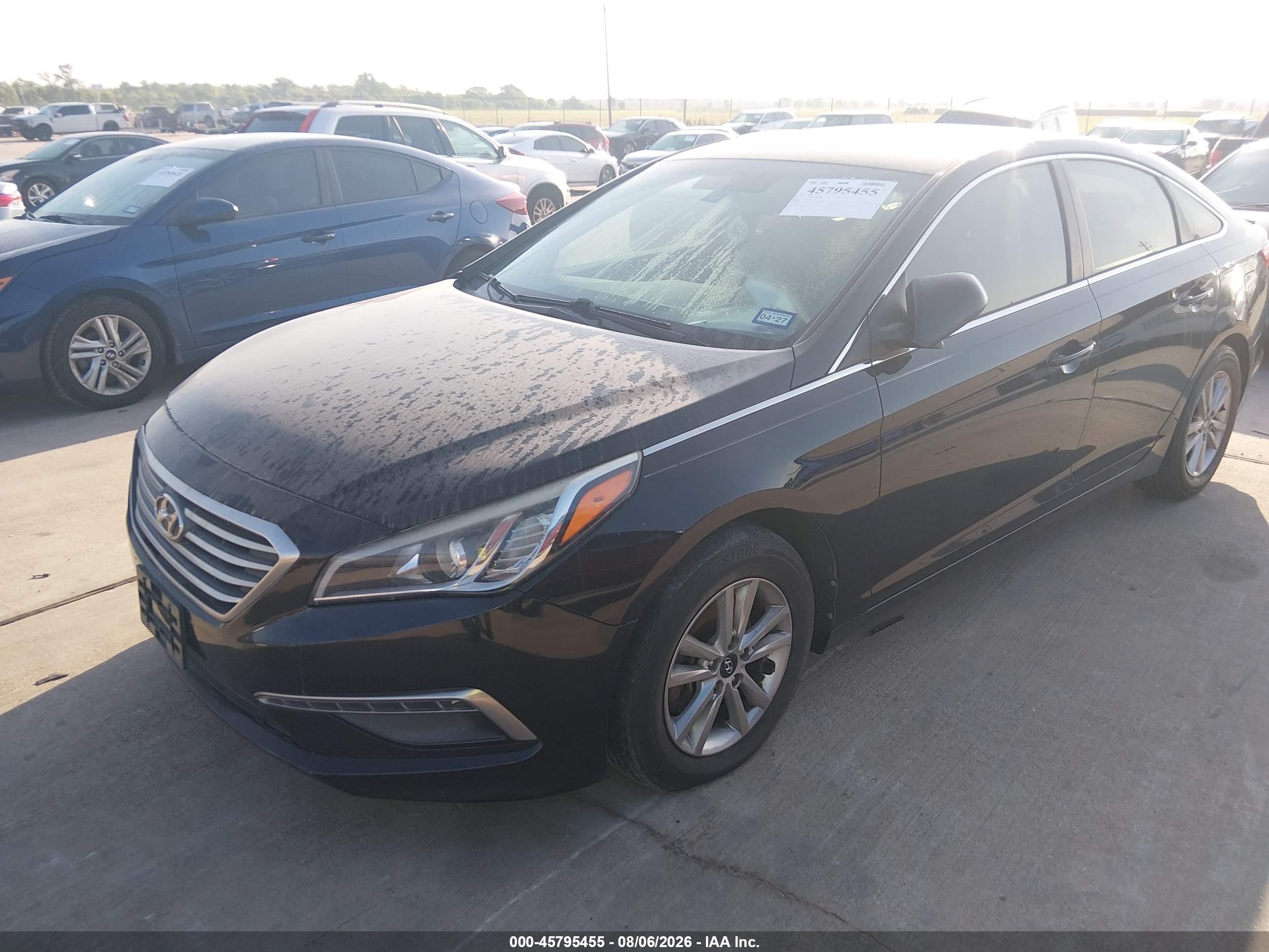 2015 Hyundai Sonata Se Black vin: 5NPE24AF2FH025021