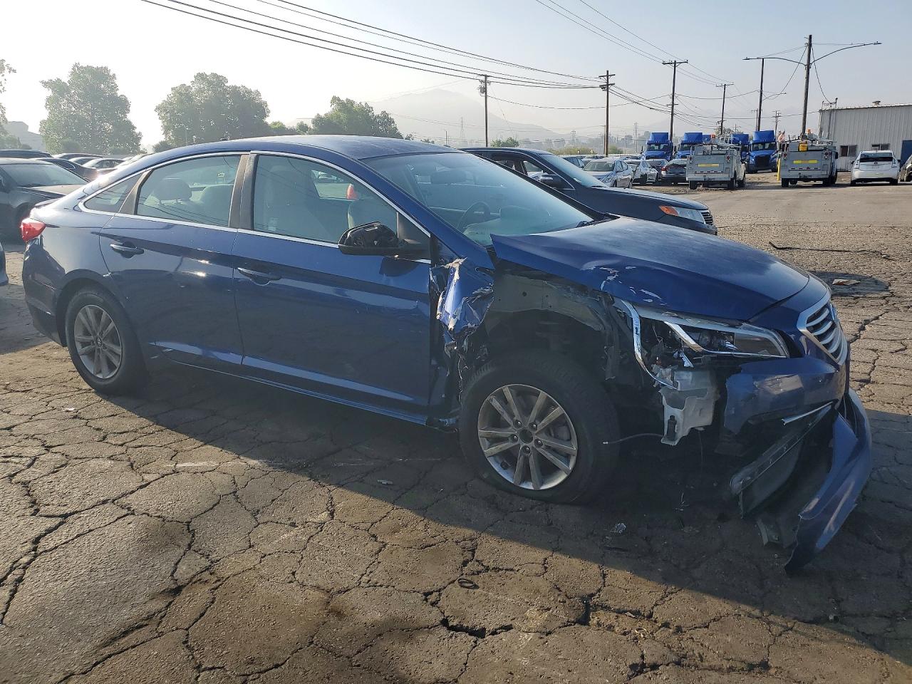 2015 Hyundai Sonata Se Blue vin: 5NPE24AF2FH026203