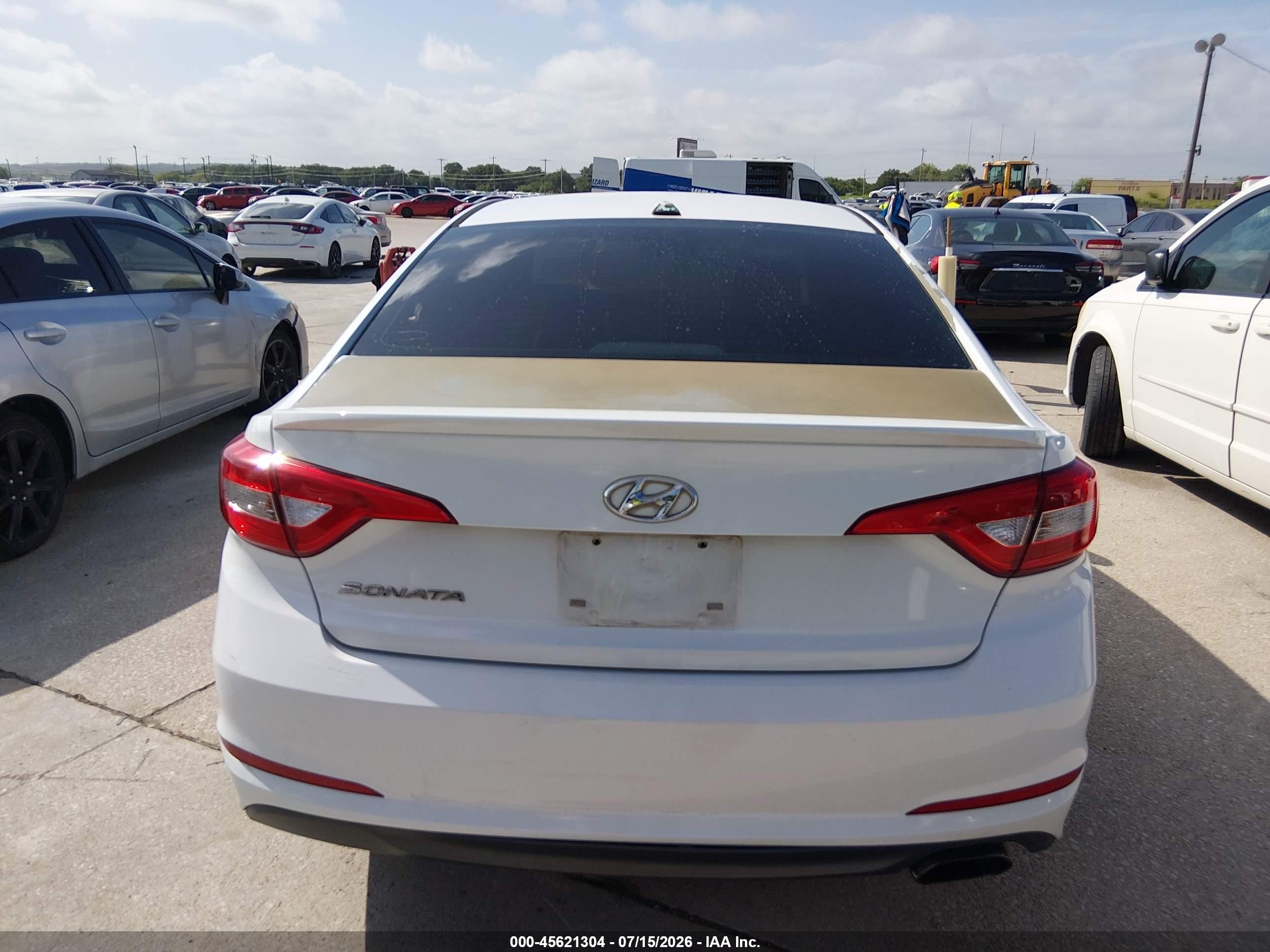 2015 Hyundai Sonata Se White vin: 5NPE24AF2FH064336