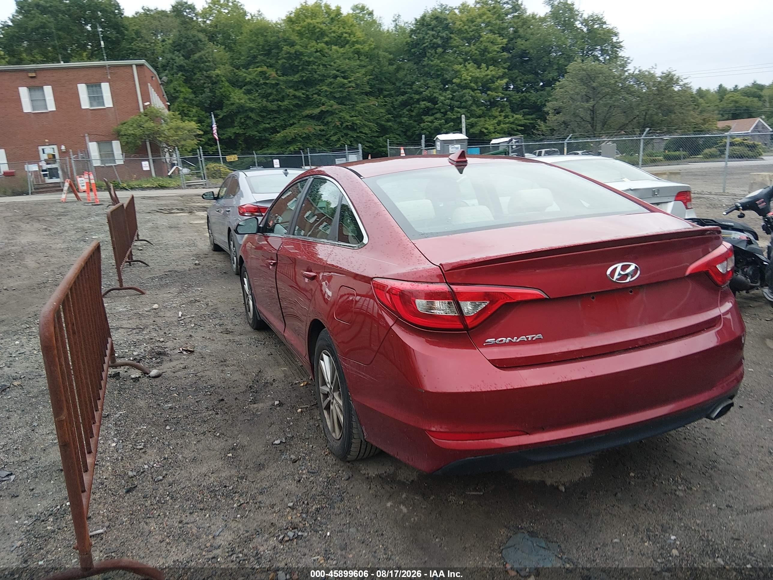 2015 Hyundai Sonata Se Red vin: 5NPE24AF2FH099202