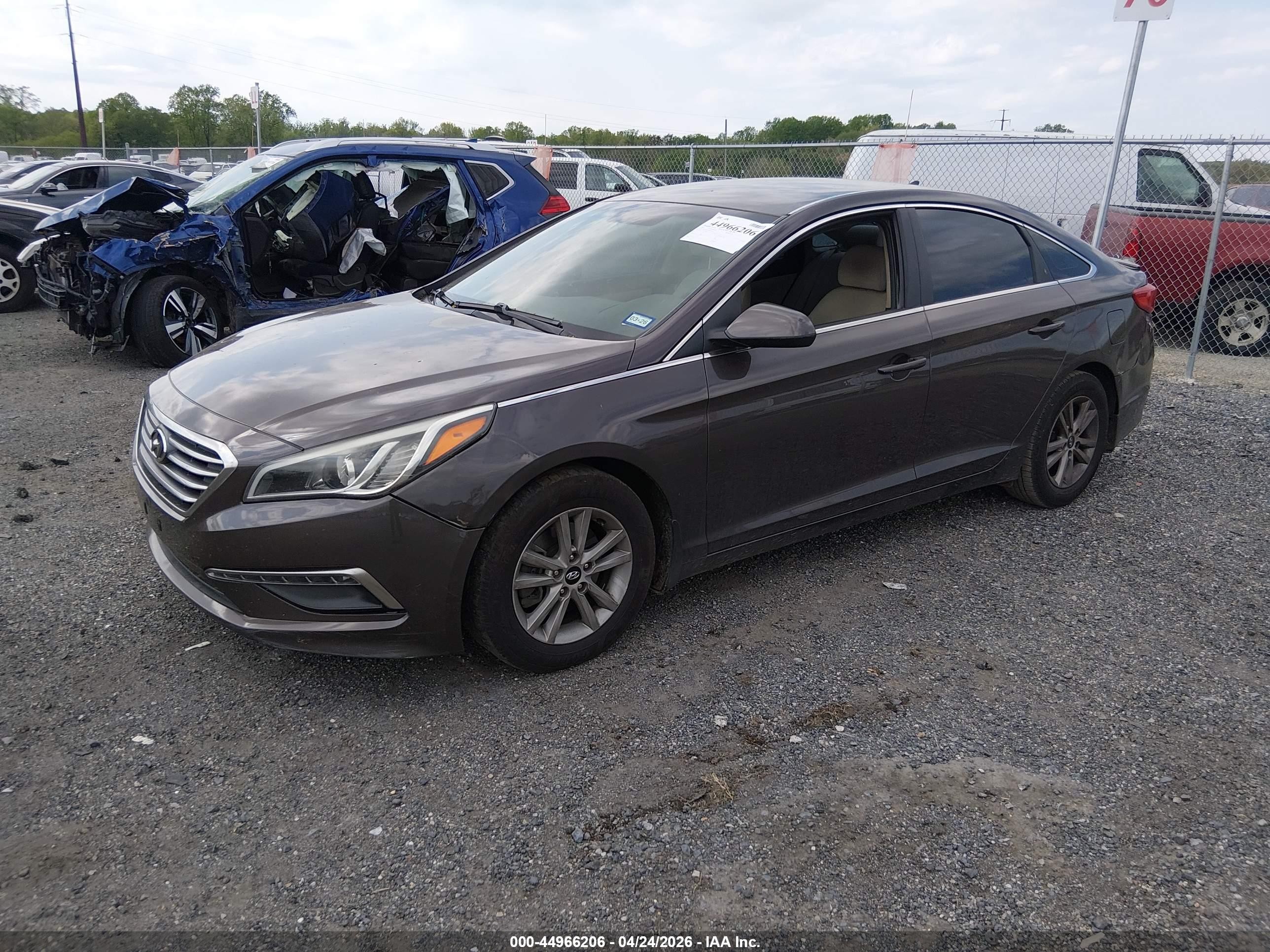 2015 Hyundai Sonata Se Brown vin: 5NPE24AF2FH105435