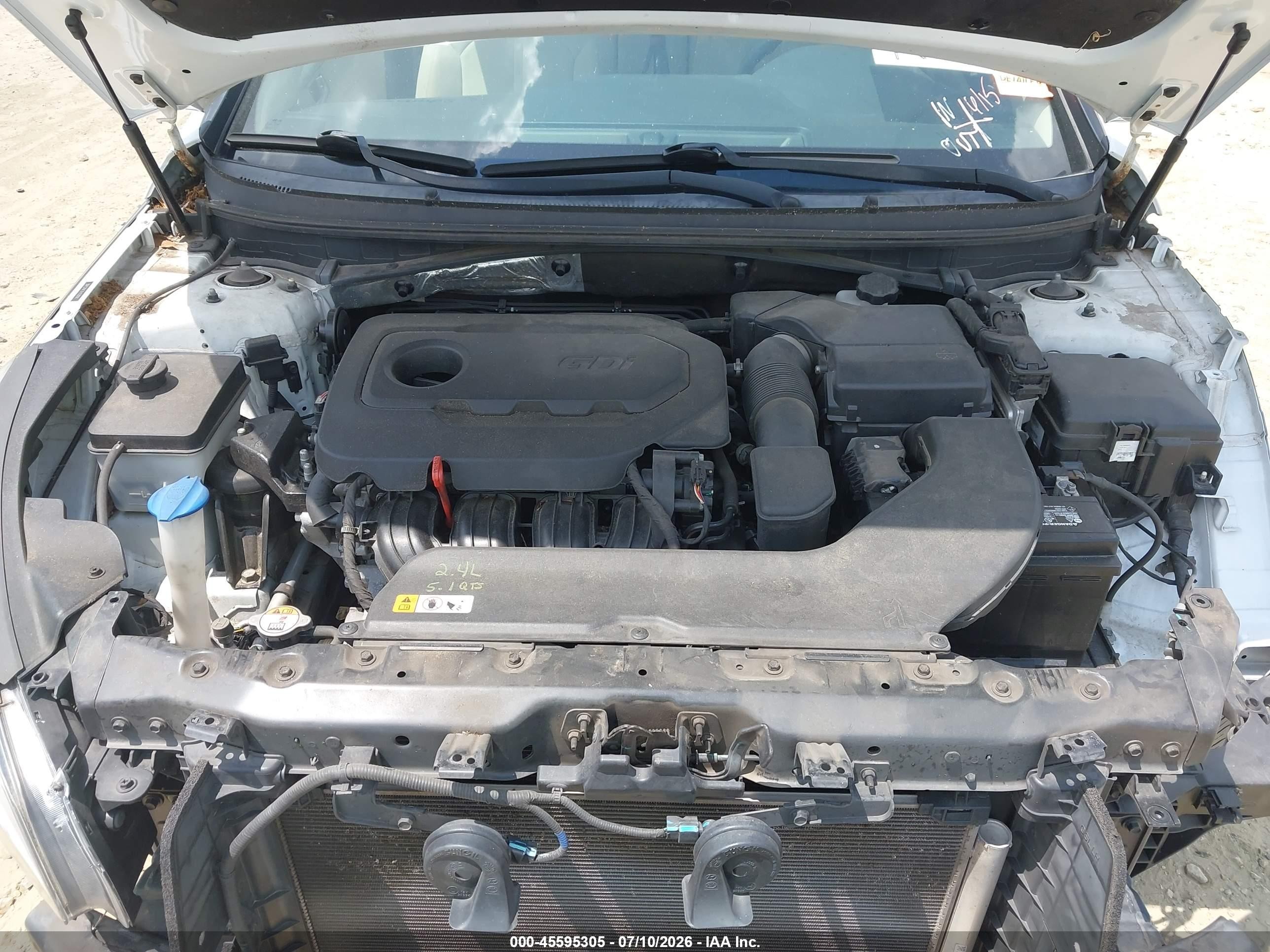 2015 Hyundai Sonata Se White vin: 5NPE24AF2FH138208