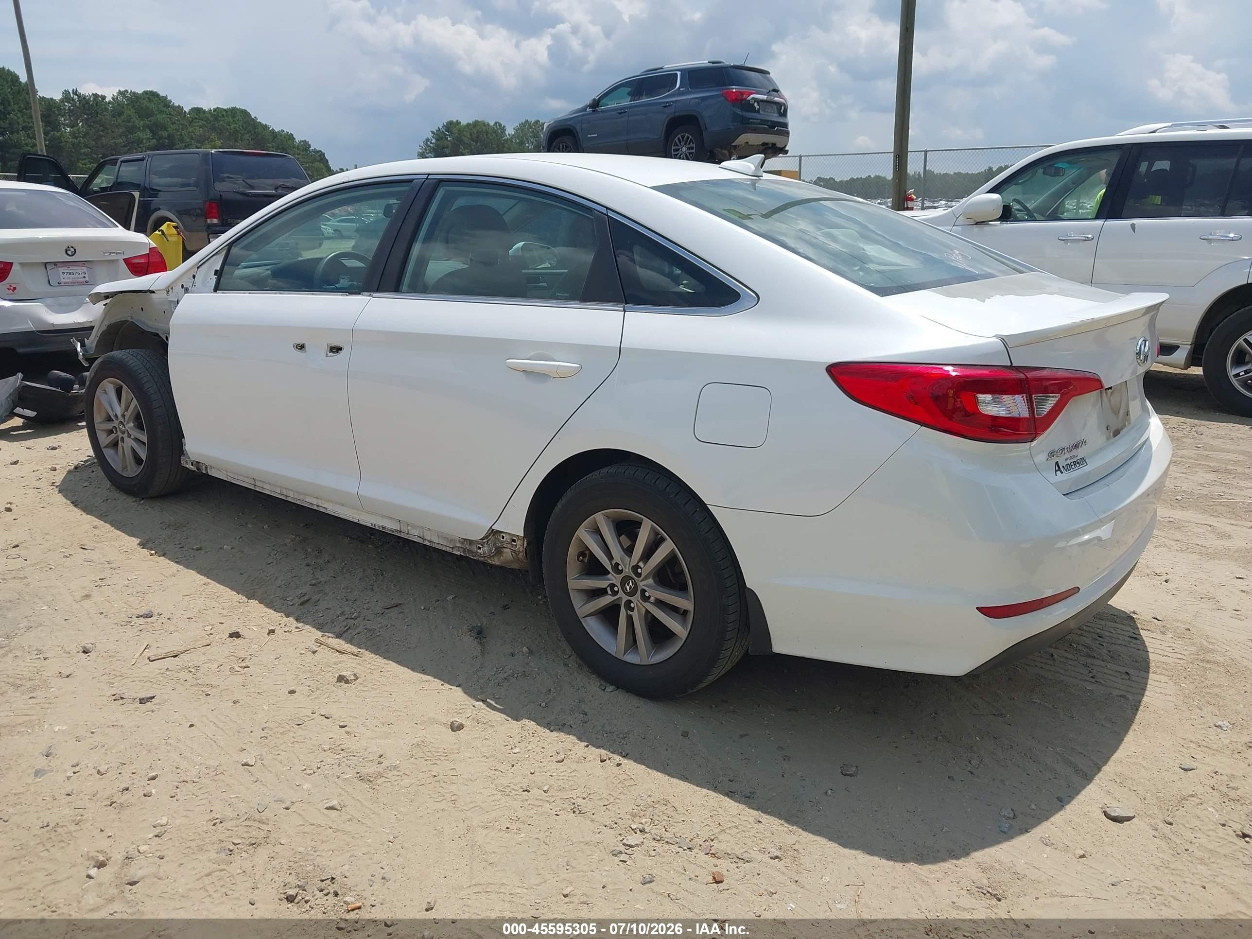 2015 Hyundai Sonata Se White vin: 5NPE24AF2FH138208