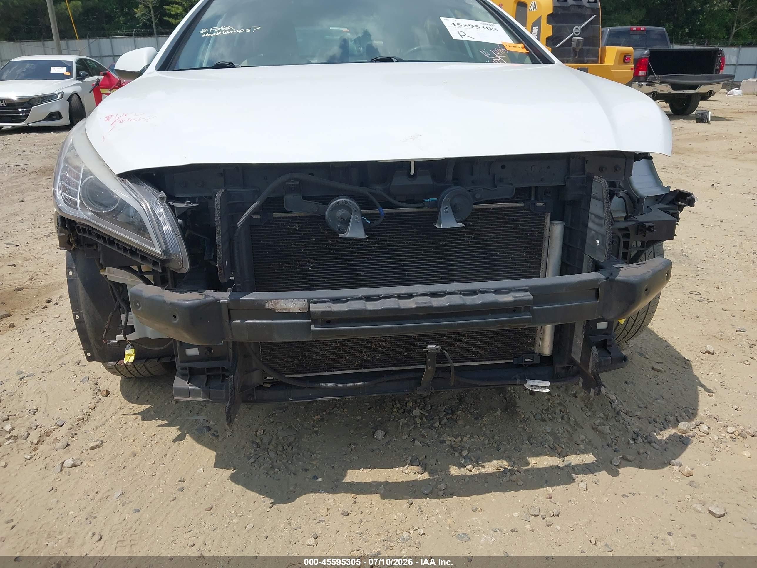 2015 Hyundai Sonata Se White vin: 5NPE24AF2FH138208