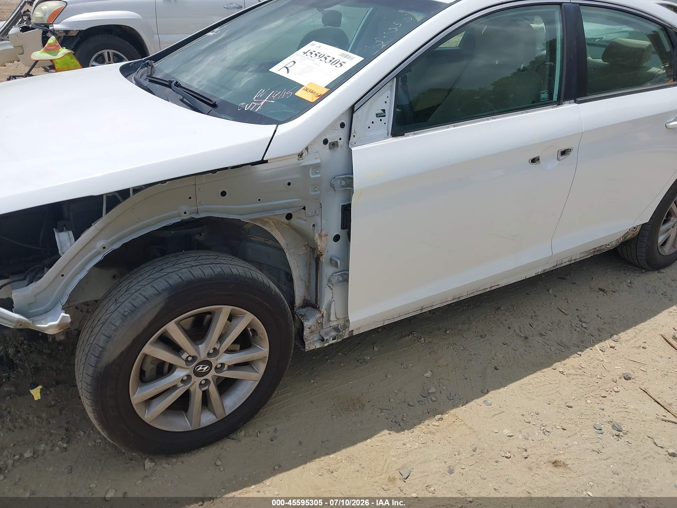 2015 Hyundai Sonata Se White vin: 5NPE24AF2FH138208