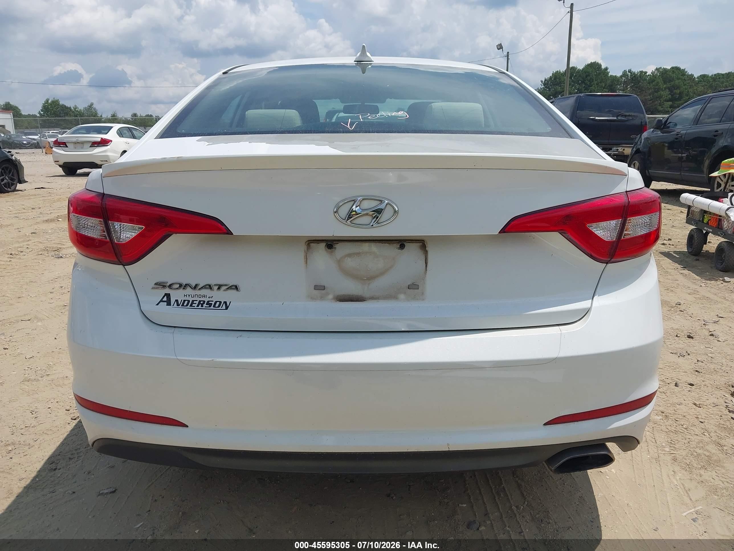 2015 Hyundai Sonata Se White vin: 5NPE24AF2FH138208