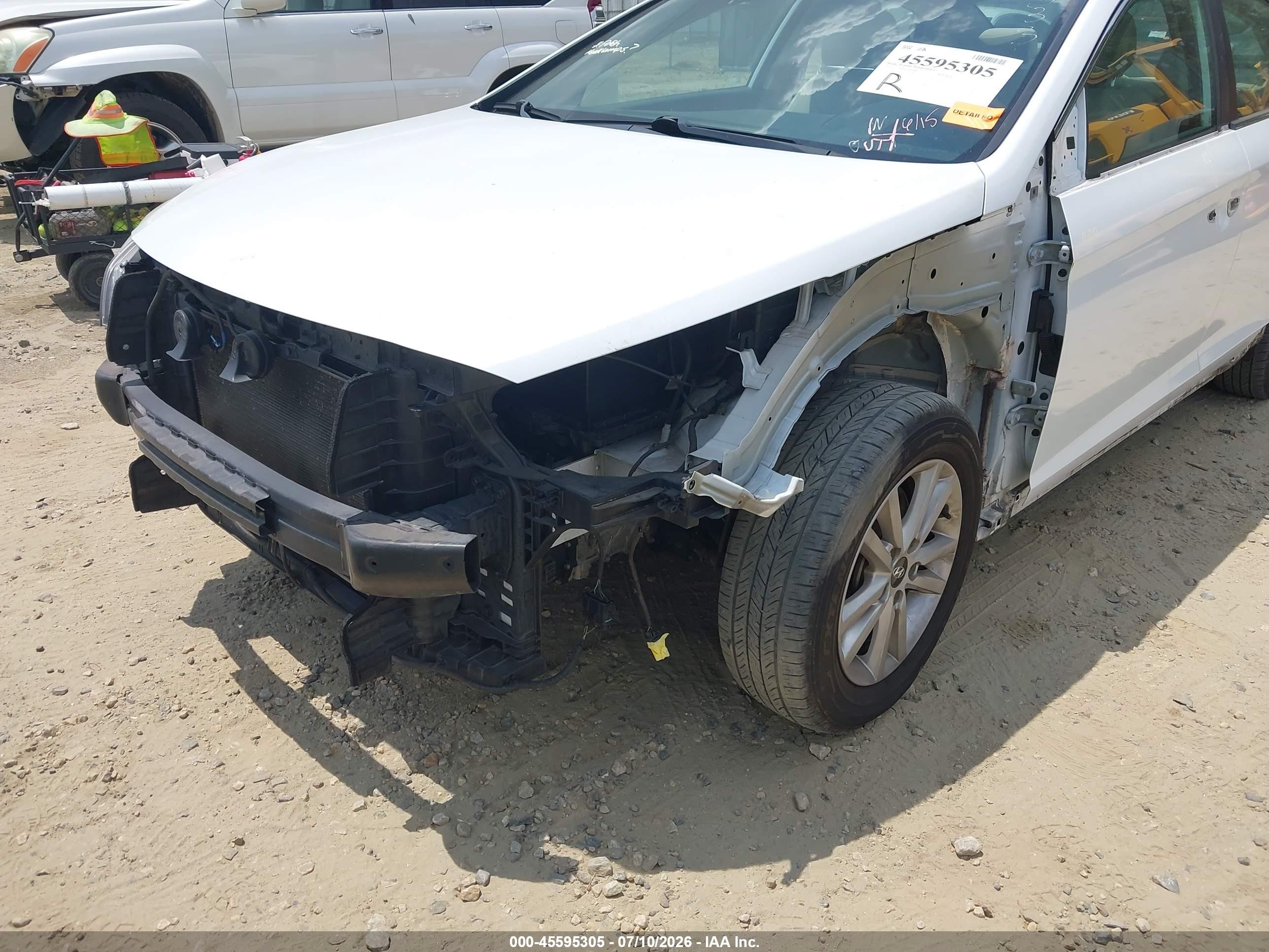 2015 Hyundai Sonata Se White vin: 5NPE24AF2FH138208