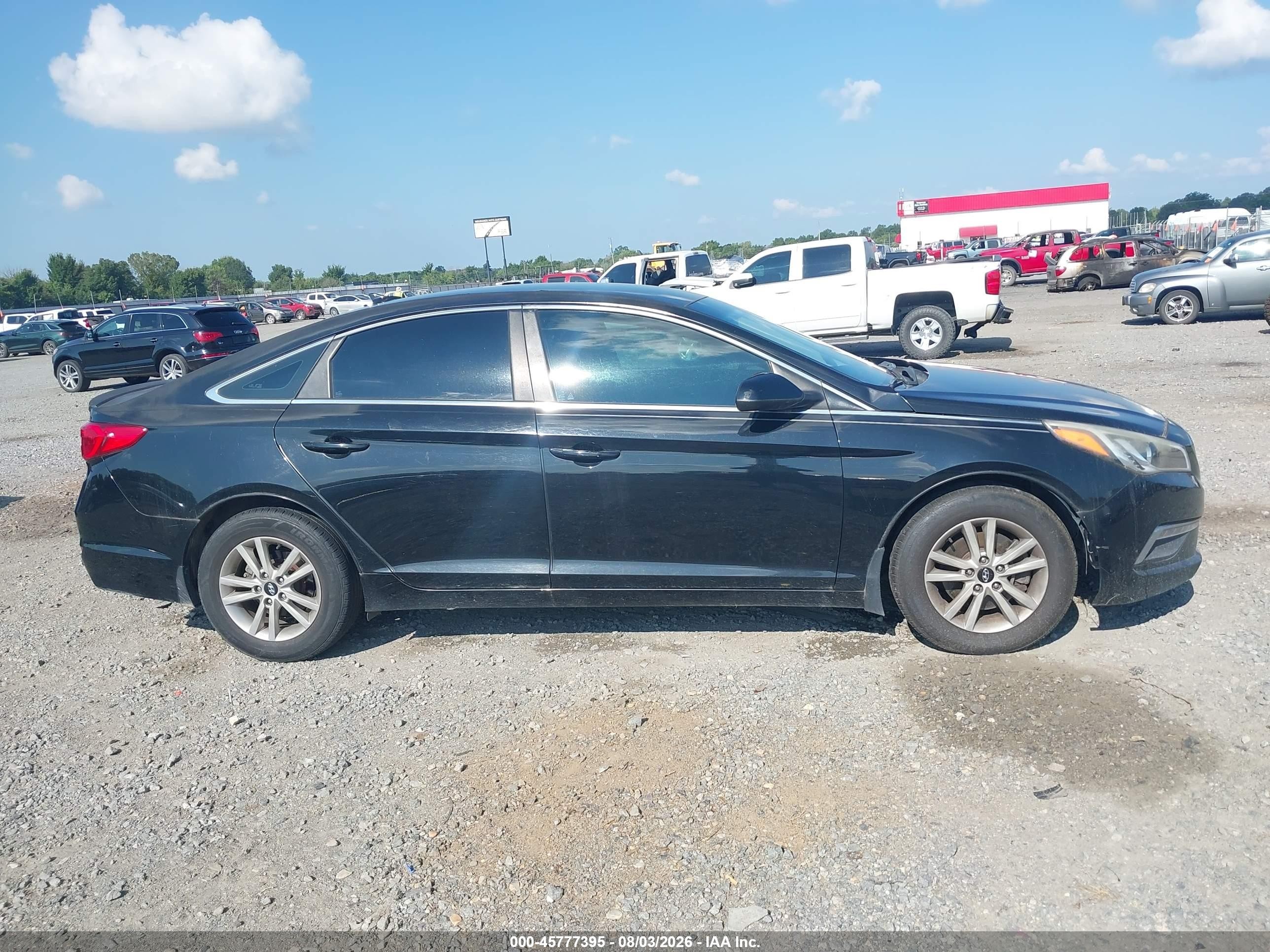 2015 Hyundai Sonata Se Черный vin: 5NPE24AF2FH145840