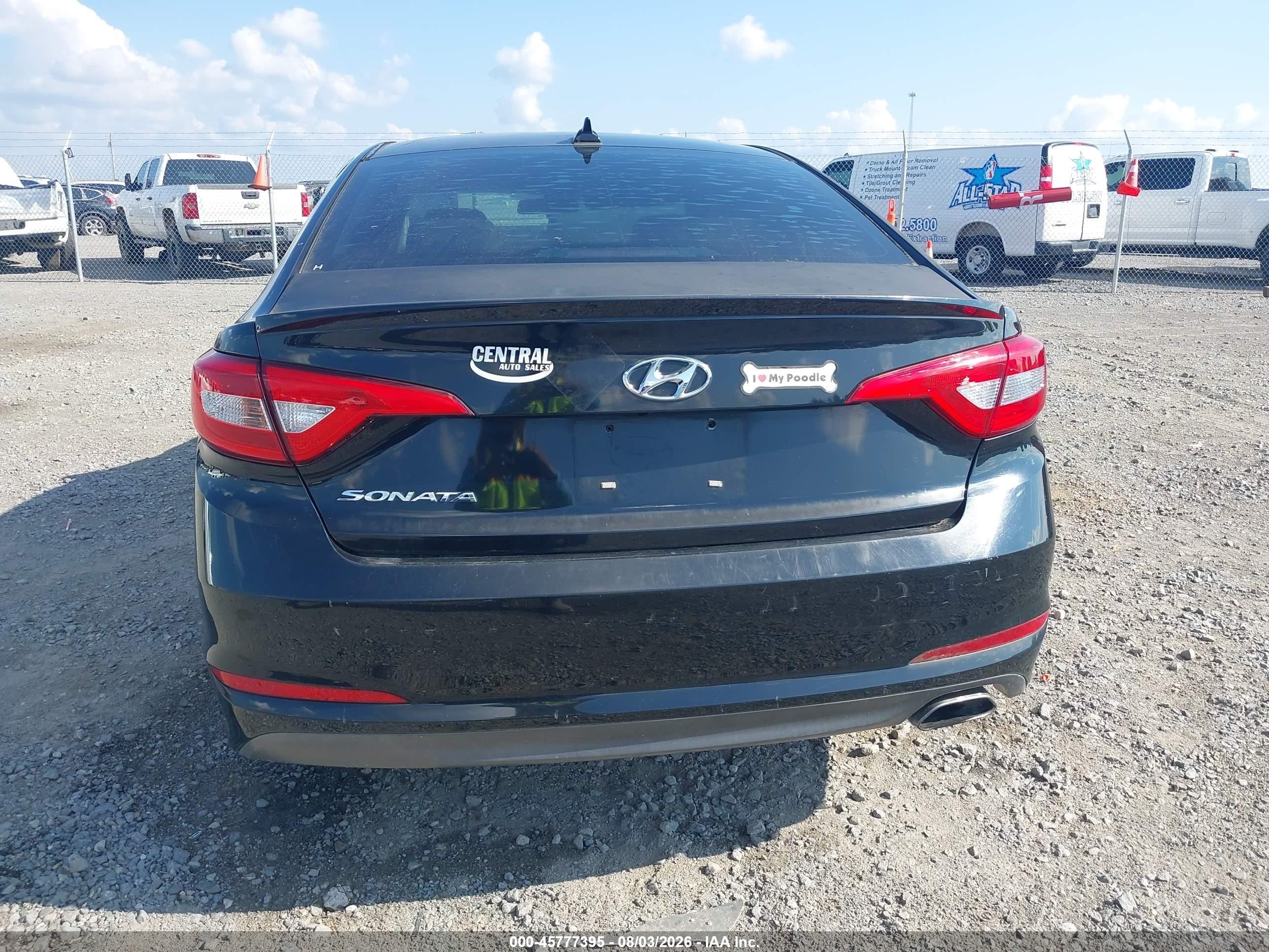 2015 Hyundai Sonata Se Черный vin: 5NPE24AF2FH145840