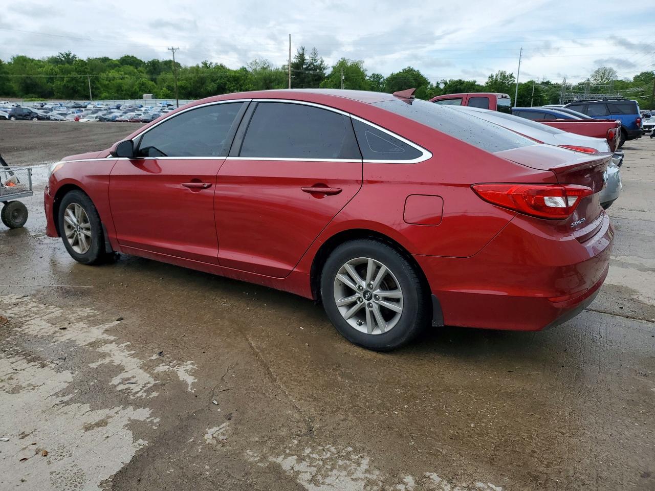 2015 Hyundai Sonata Se Red vin: 5NPE24AF2FH152044