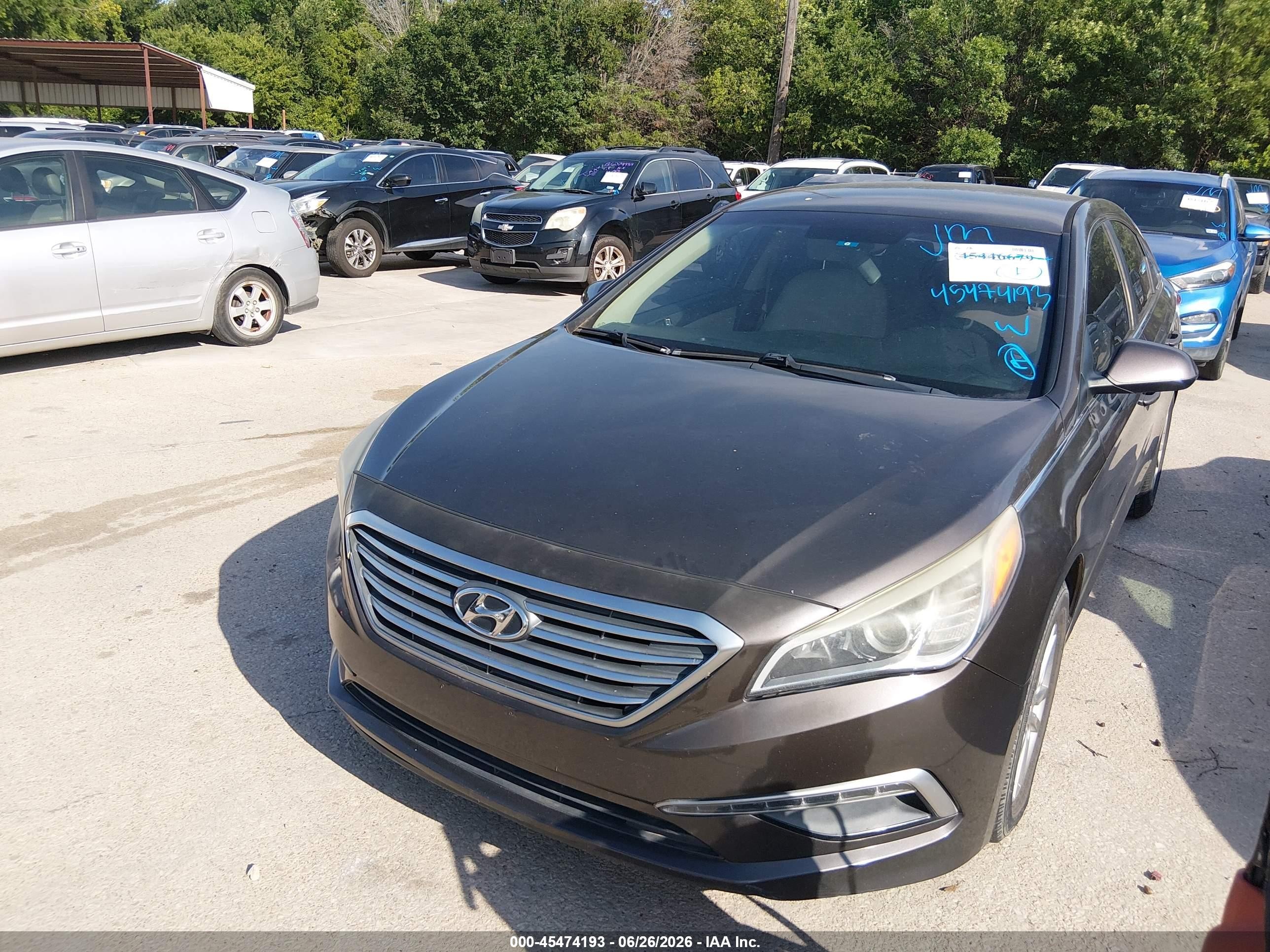 2015 Hyundai Sonata Se Brown vin: 5NPE24AF2FH155915
