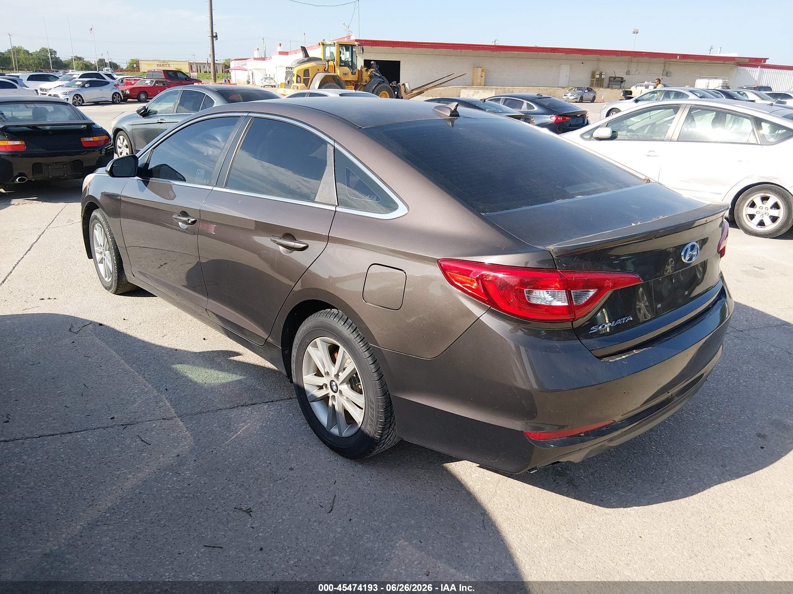 2015 Hyundai Sonata Se Brown vin: 5NPE24AF2FH155915