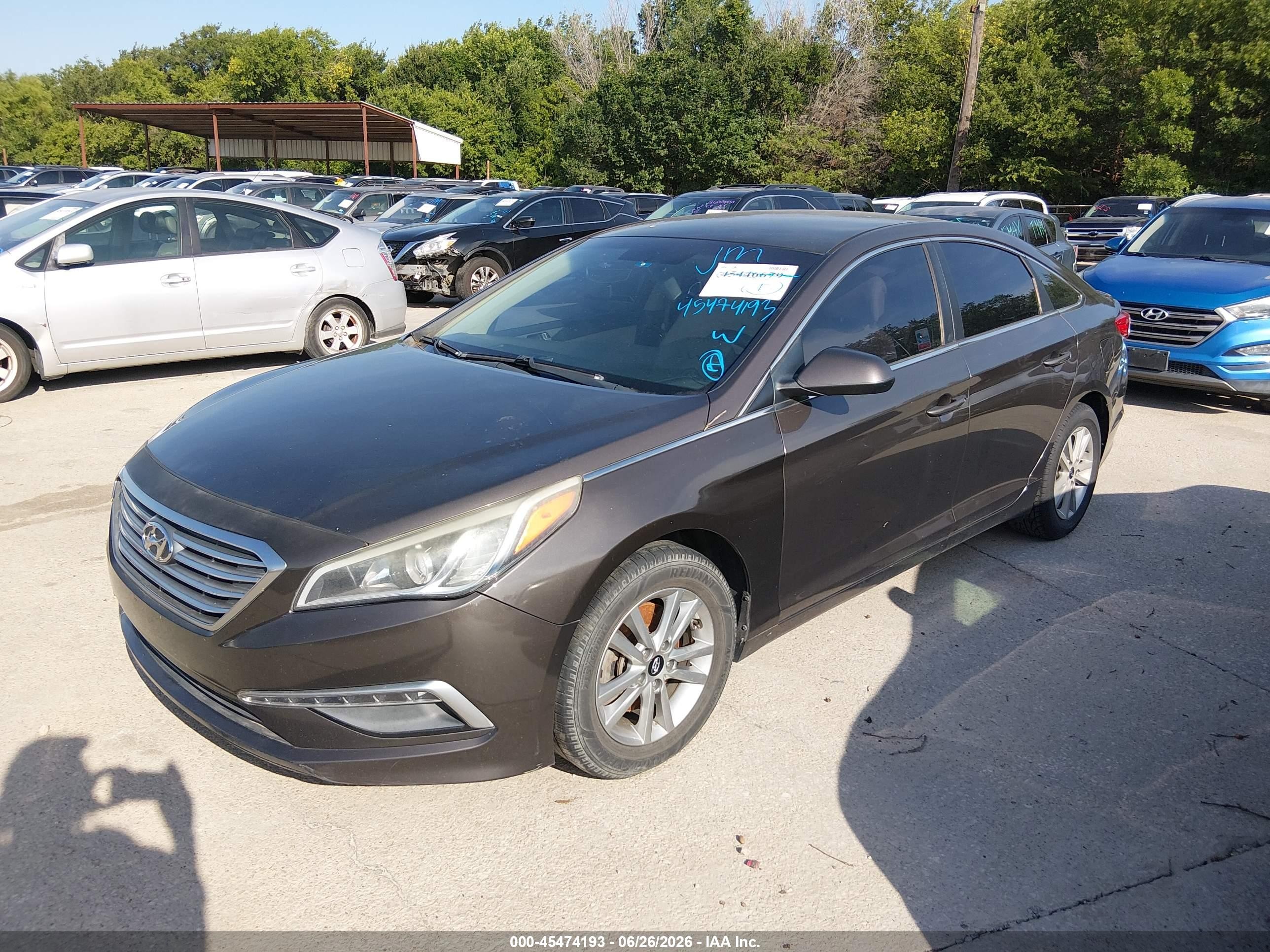 2015 Hyundai Sonata Se Brown vin: 5NPE24AF2FH155915