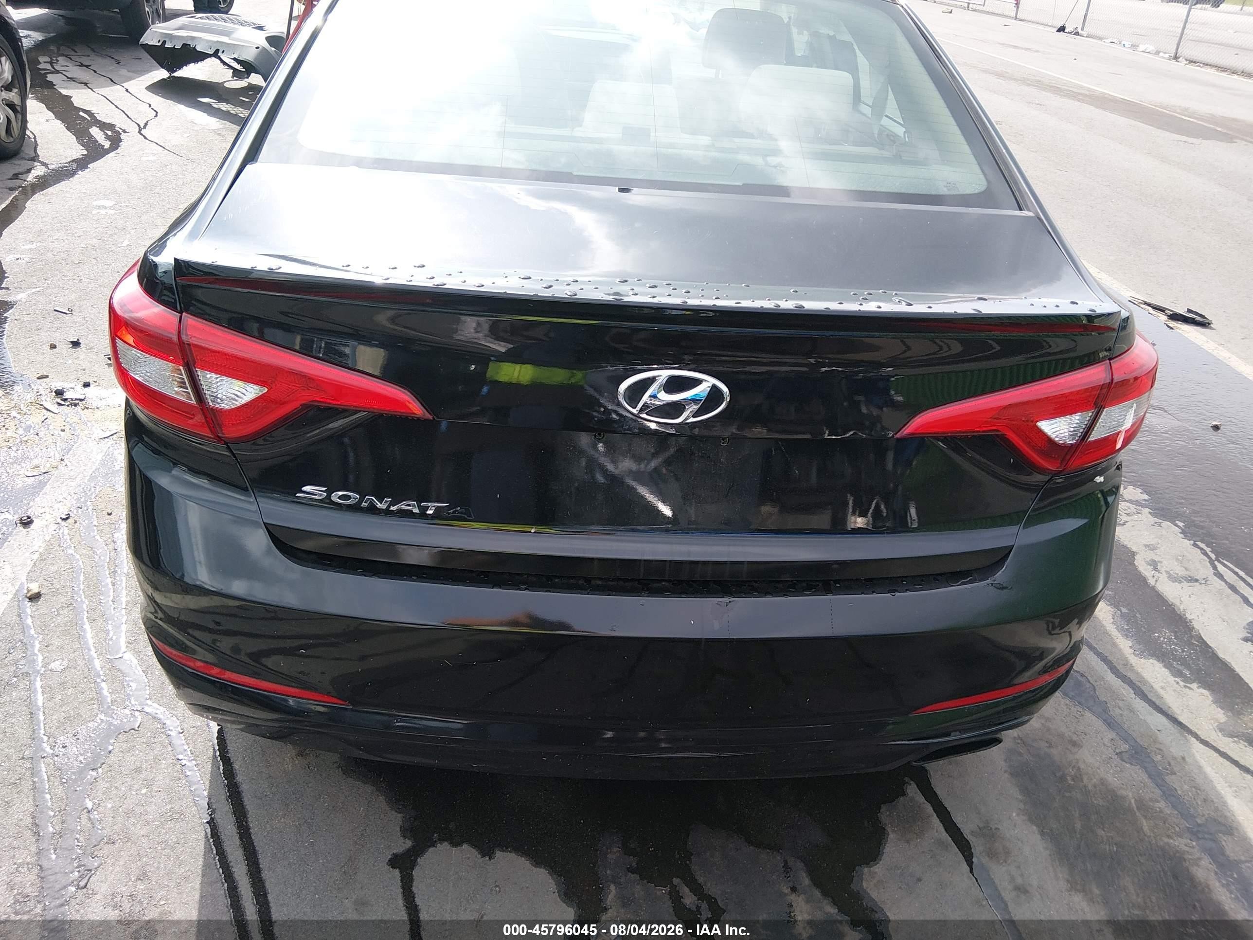 2015 Hyundai Sonata Se Черный vin: 5NPE24AF2FH158605
