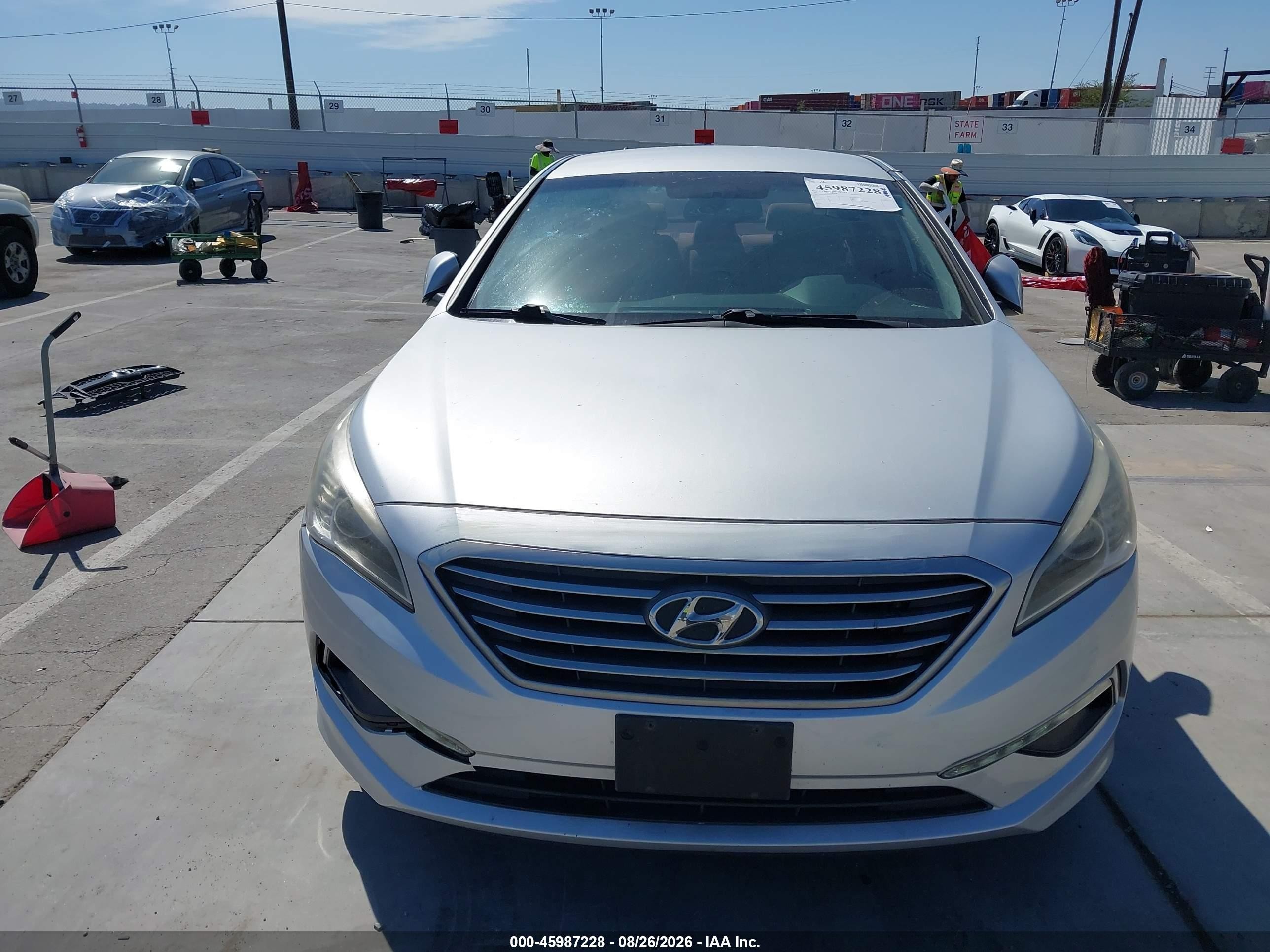 2015 Hyundai Sonata Se Silver vin: 5NPE24AF2FH168034