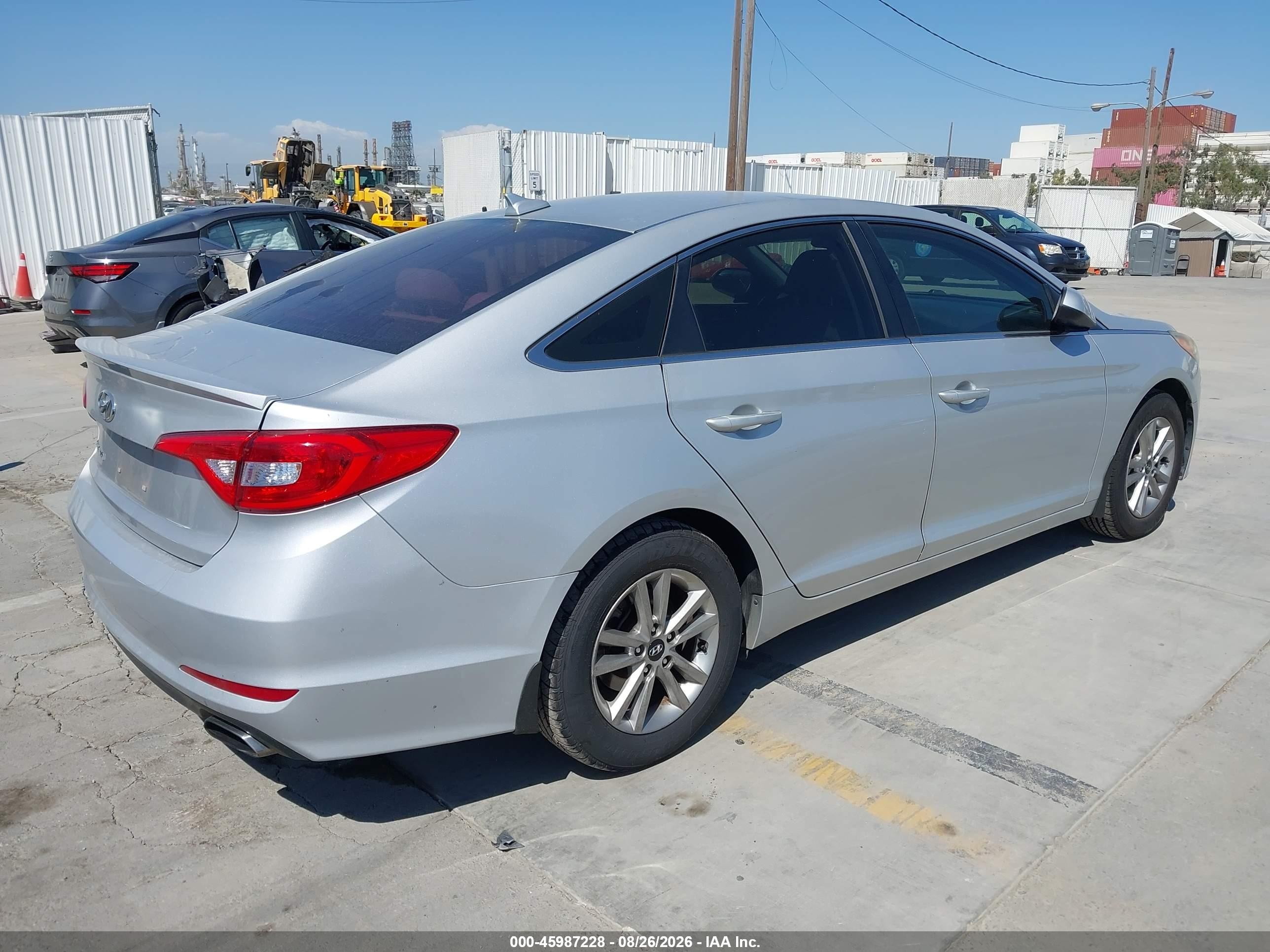 2015 Hyundai Sonata Se Silver vin: 5NPE24AF2FH168034