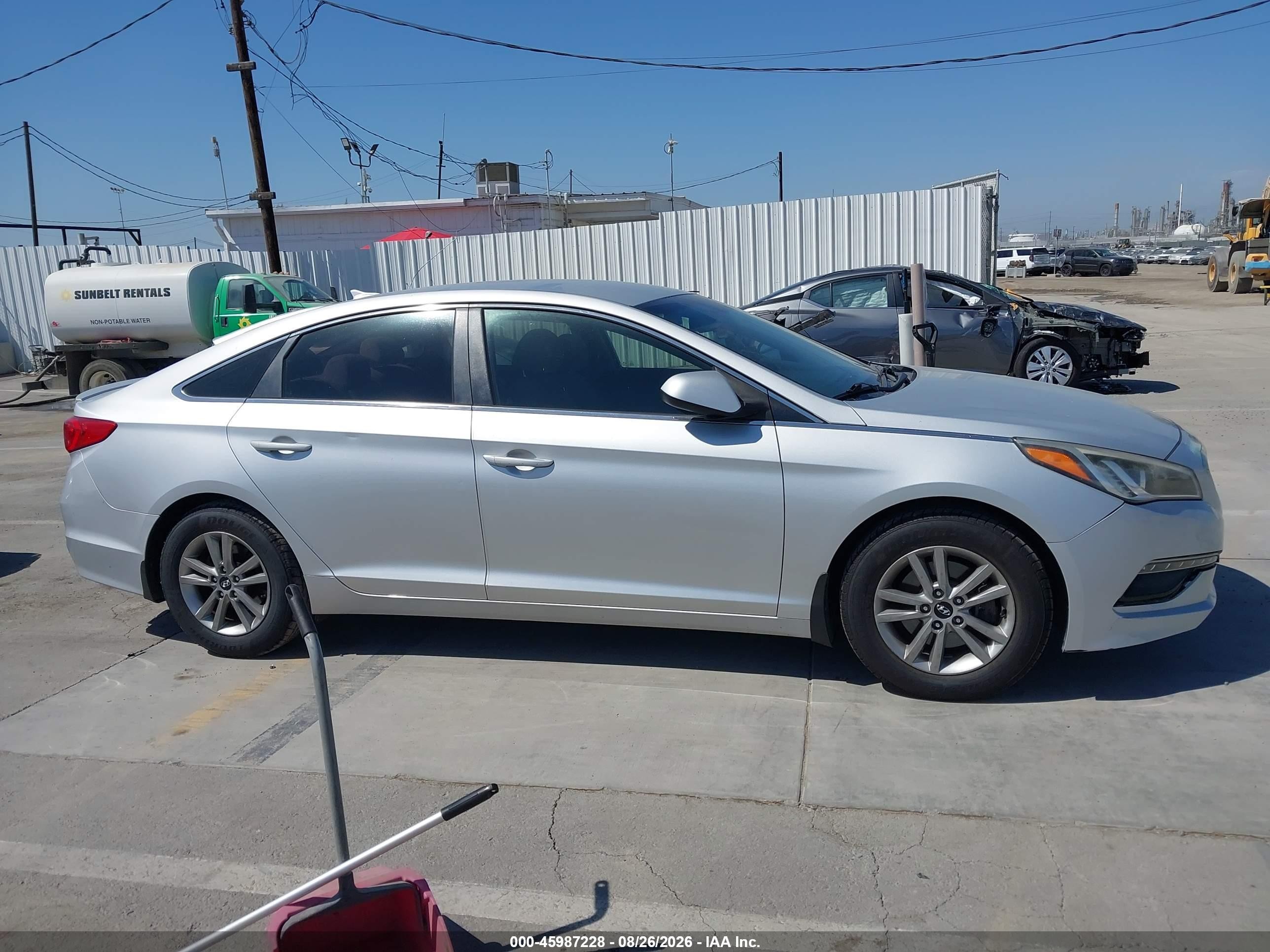 2015 Hyundai Sonata Se Silver vin: 5NPE24AF2FH168034