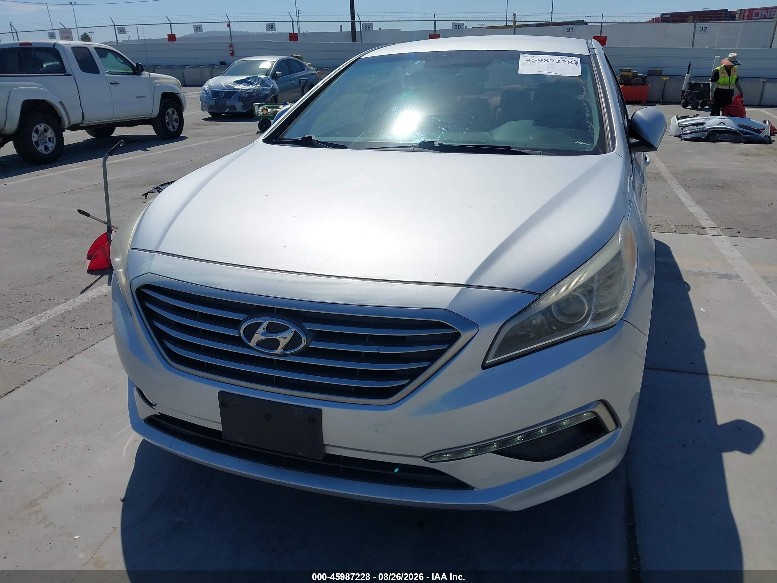 2015 Hyundai Sonata Se Silver vin: 5NPE24AF2FH168034
