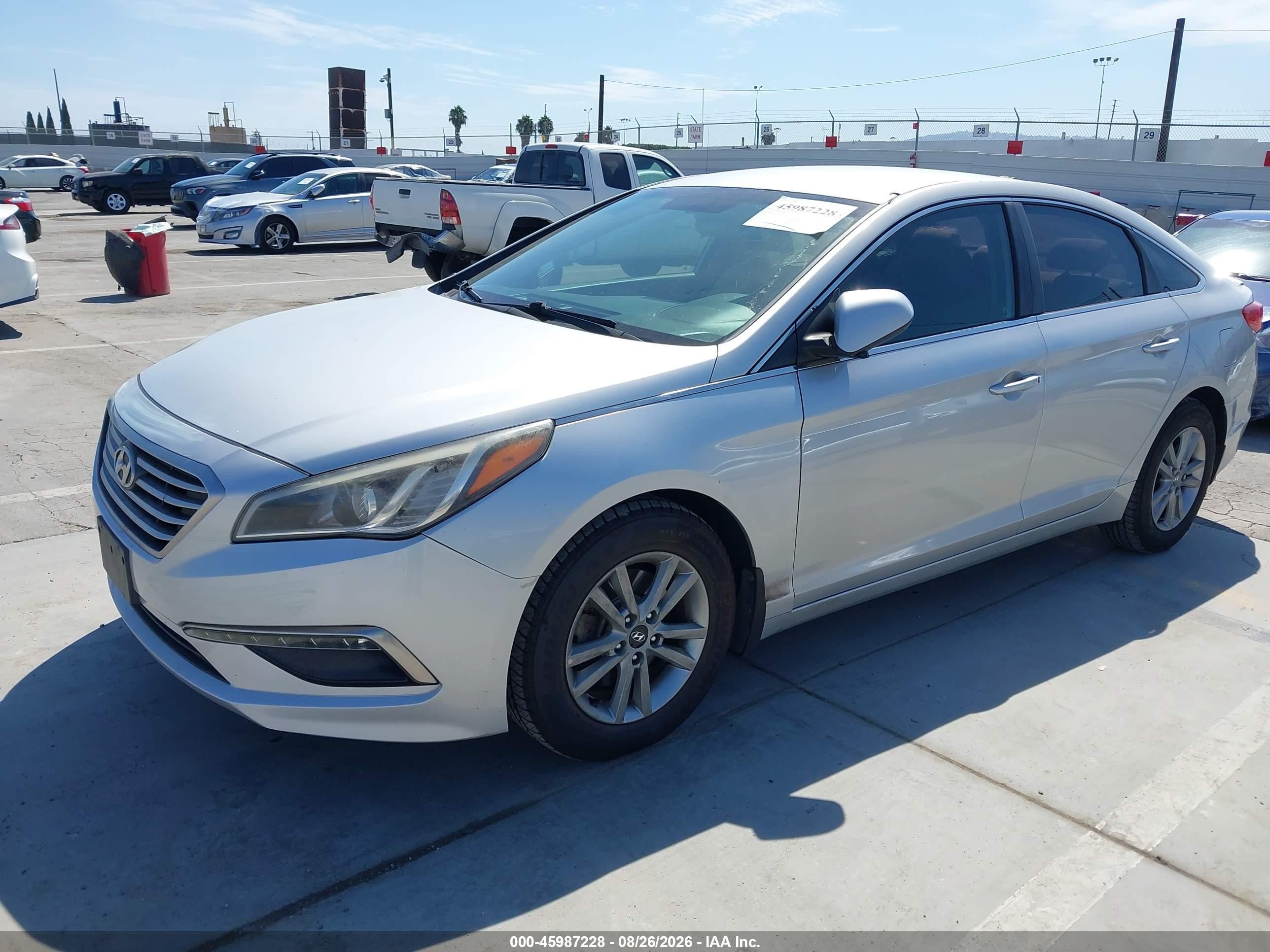 2015 Hyundai Sonata Se Silver vin: 5NPE24AF2FH168034