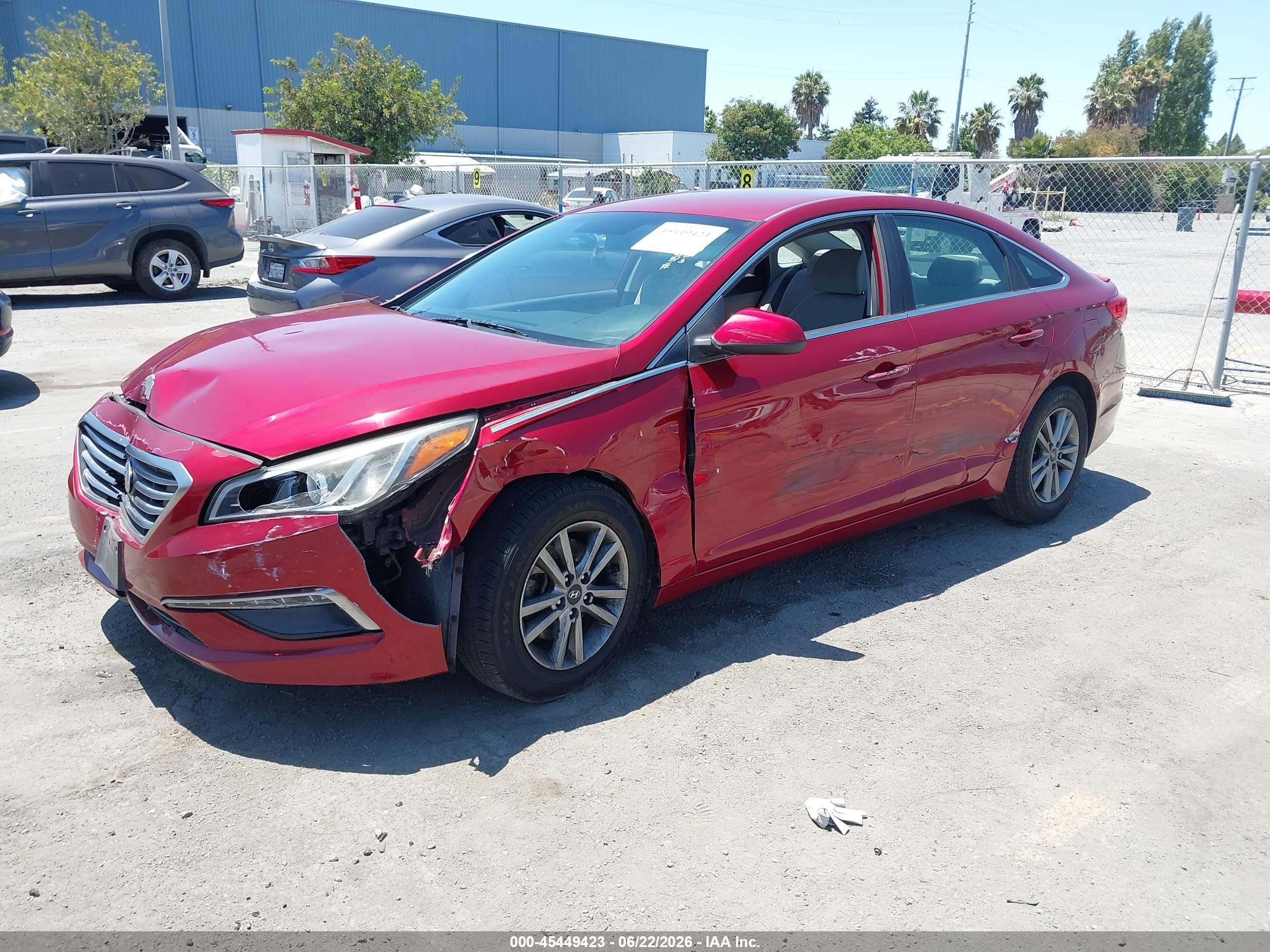 2015 Hyundai Sonata Se Red vin: 5NPE24AF2FH168180