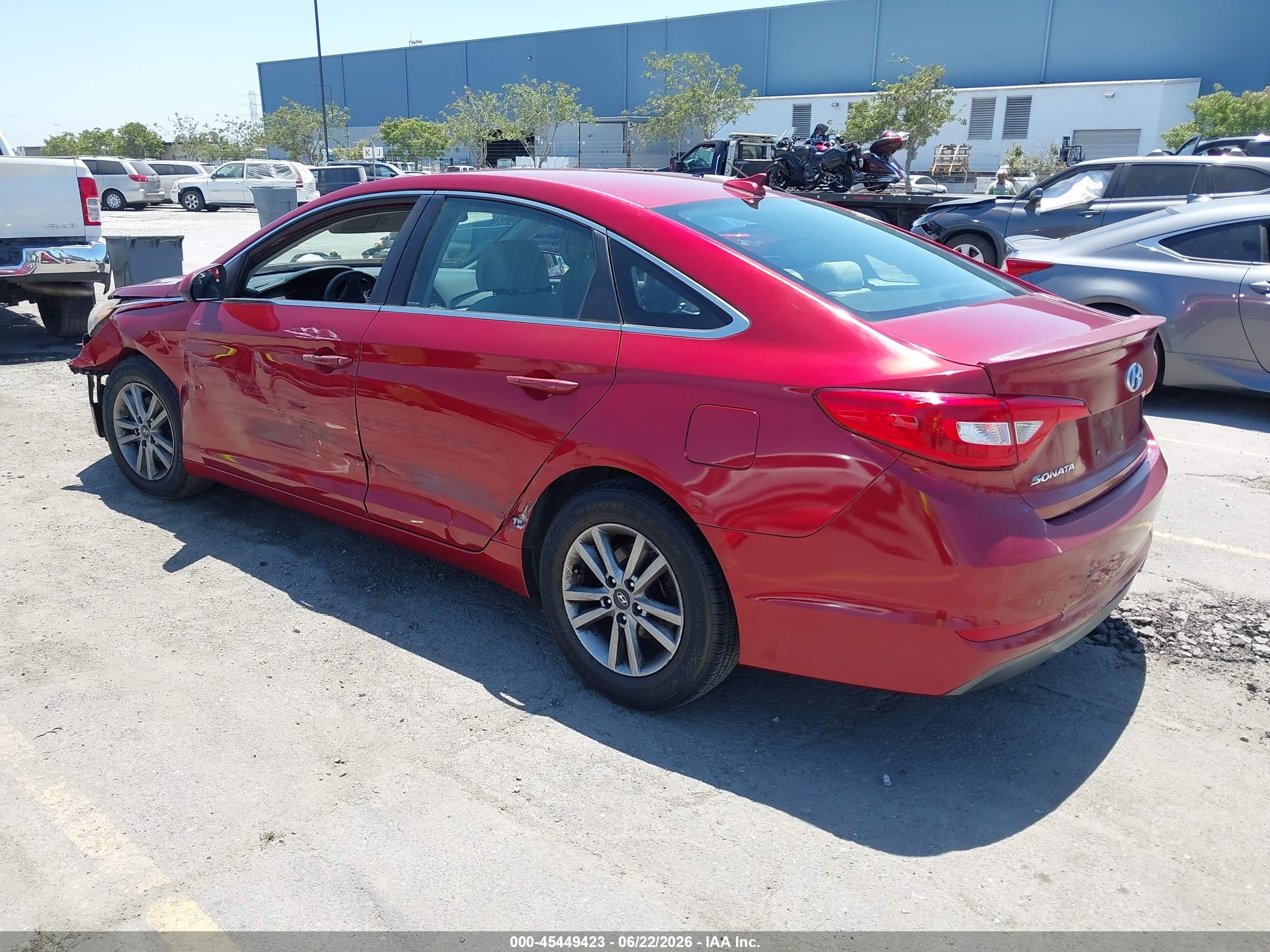 2015 Hyundai Sonata Se Red vin: 5NPE24AF2FH168180