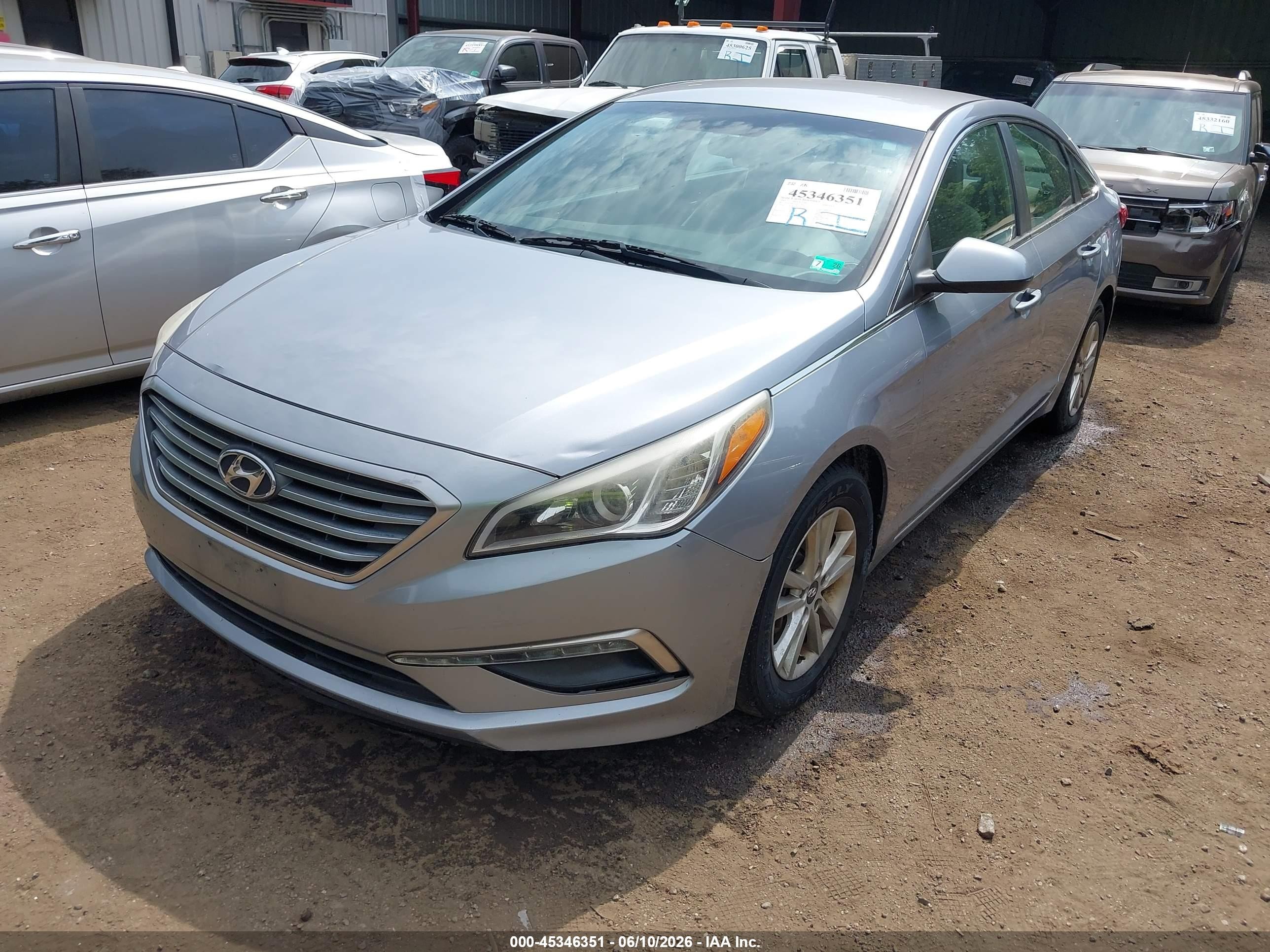 2015 Hyundai Sonata Se Light Blue vin: 5NPE24AF2FH172424