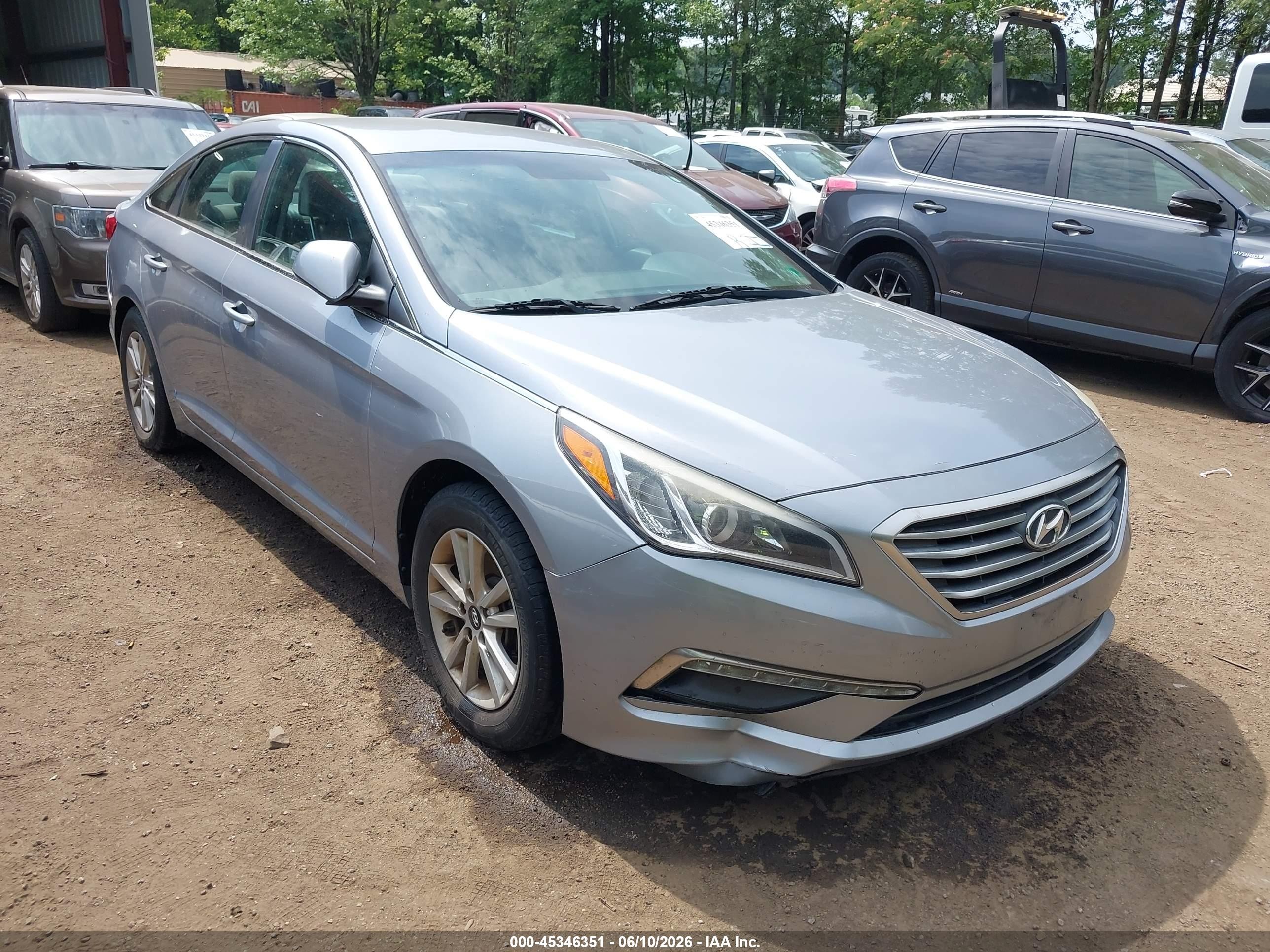 2015 Hyundai Sonata Se Light Blue vin: 5NPE24AF2FH172424