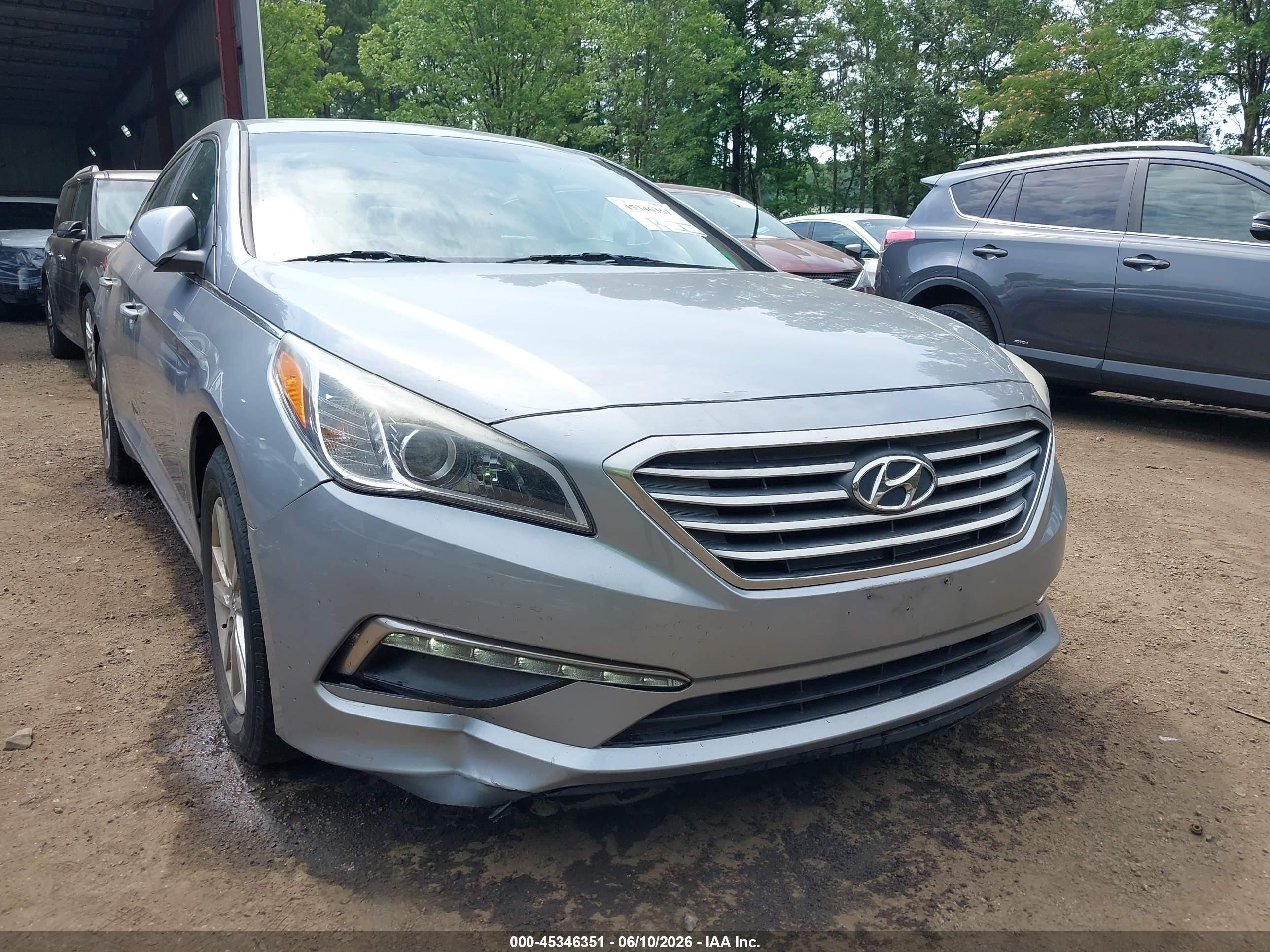 2015 Hyundai Sonata Se Light Blue vin: 5NPE24AF2FH172424