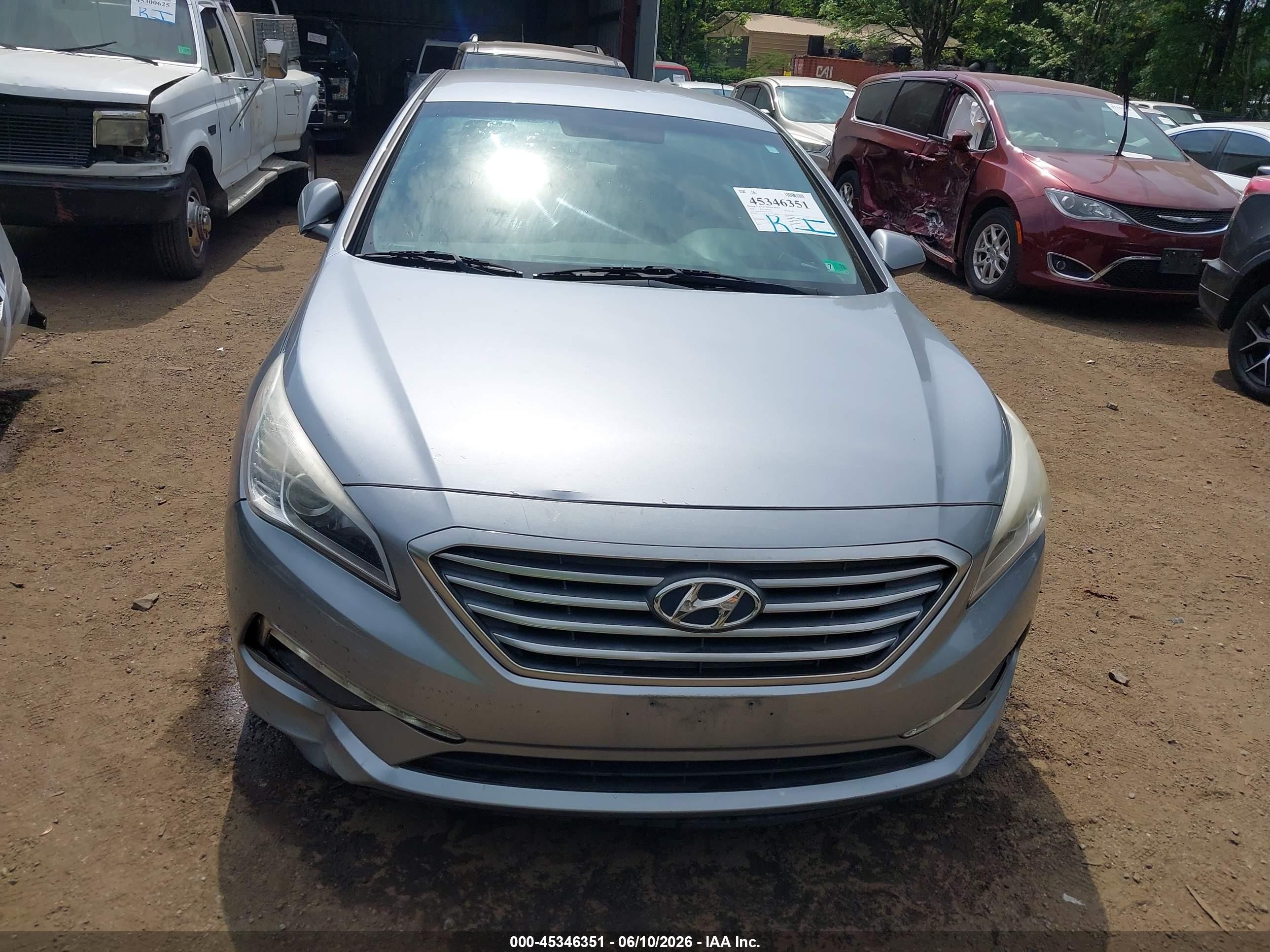 2015 Hyundai Sonata Se Light Blue vin: 5NPE24AF2FH172424