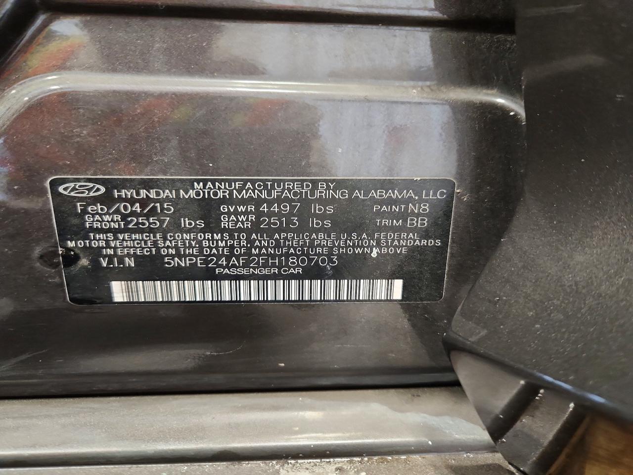 2015 Hyundai Sonata Se Фиолетовый vin: 5NPE24AF2FH180703