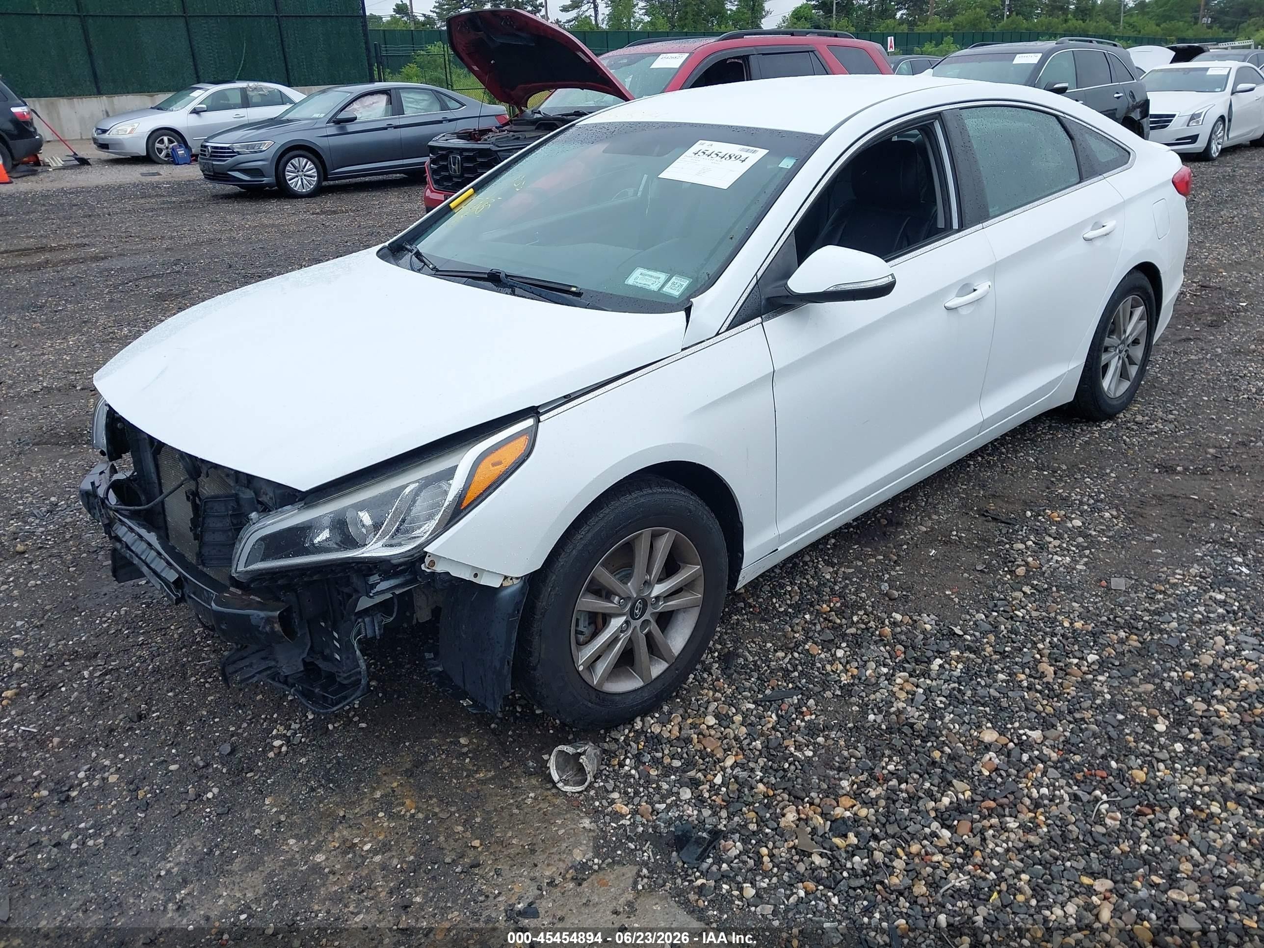 2015 Hyundai Sonata Se White vin: 5NPE24AF2FH189949