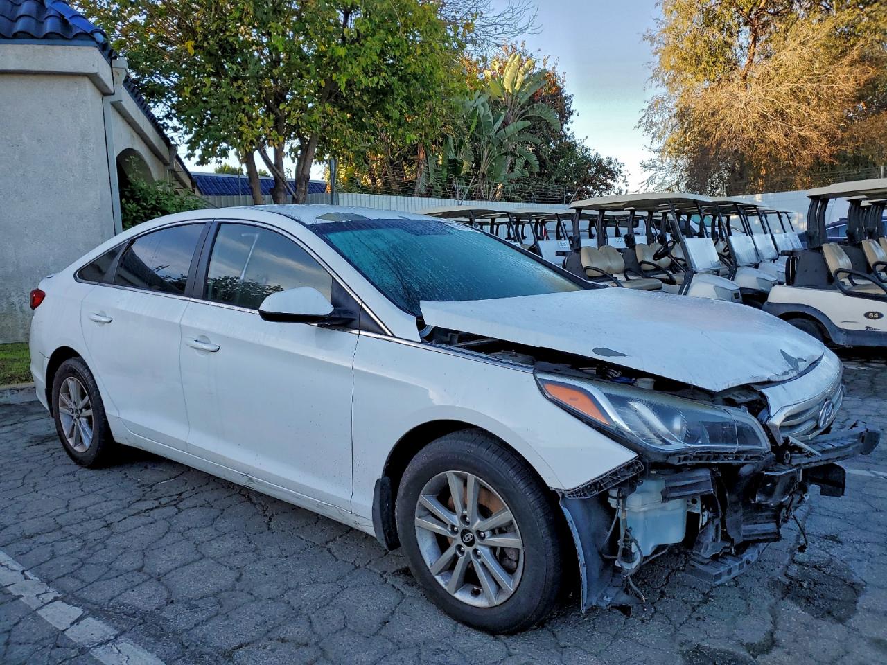 2015 Hyundai Sonata Se White vin: 5NPE24AF2FH189952