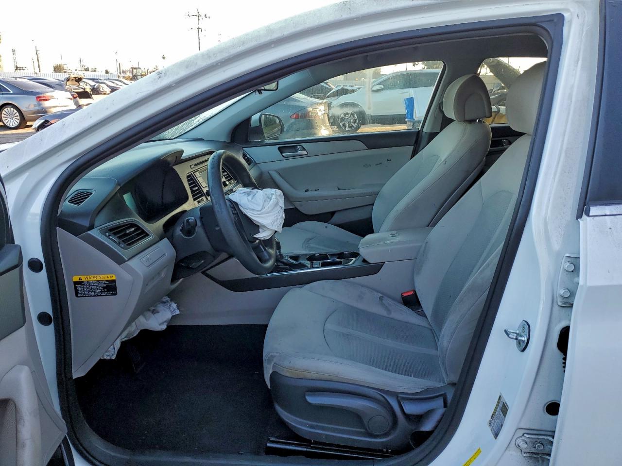 2015 Hyundai Sonata Se White vin: 5NPE24AF2FH189952