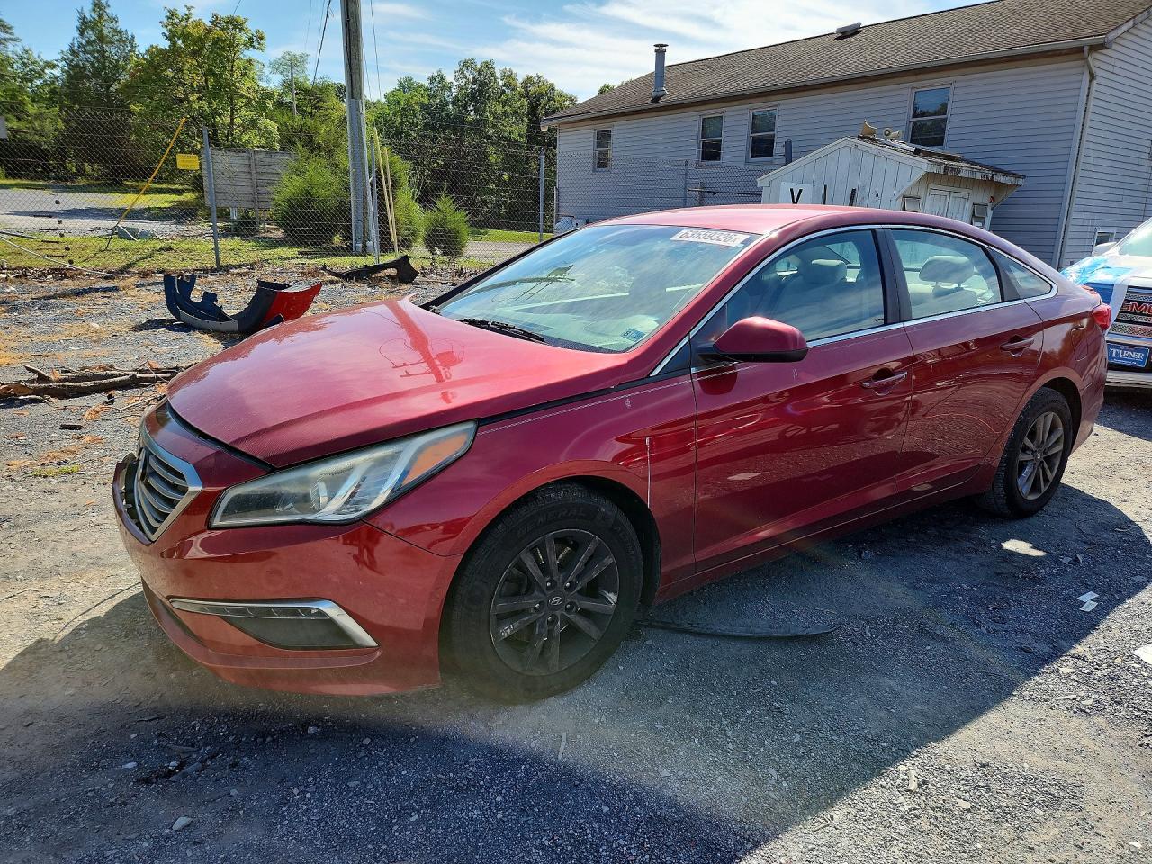 2015 Hyundai Sonata Se Красный vin: 5NPE24AF2FH199896