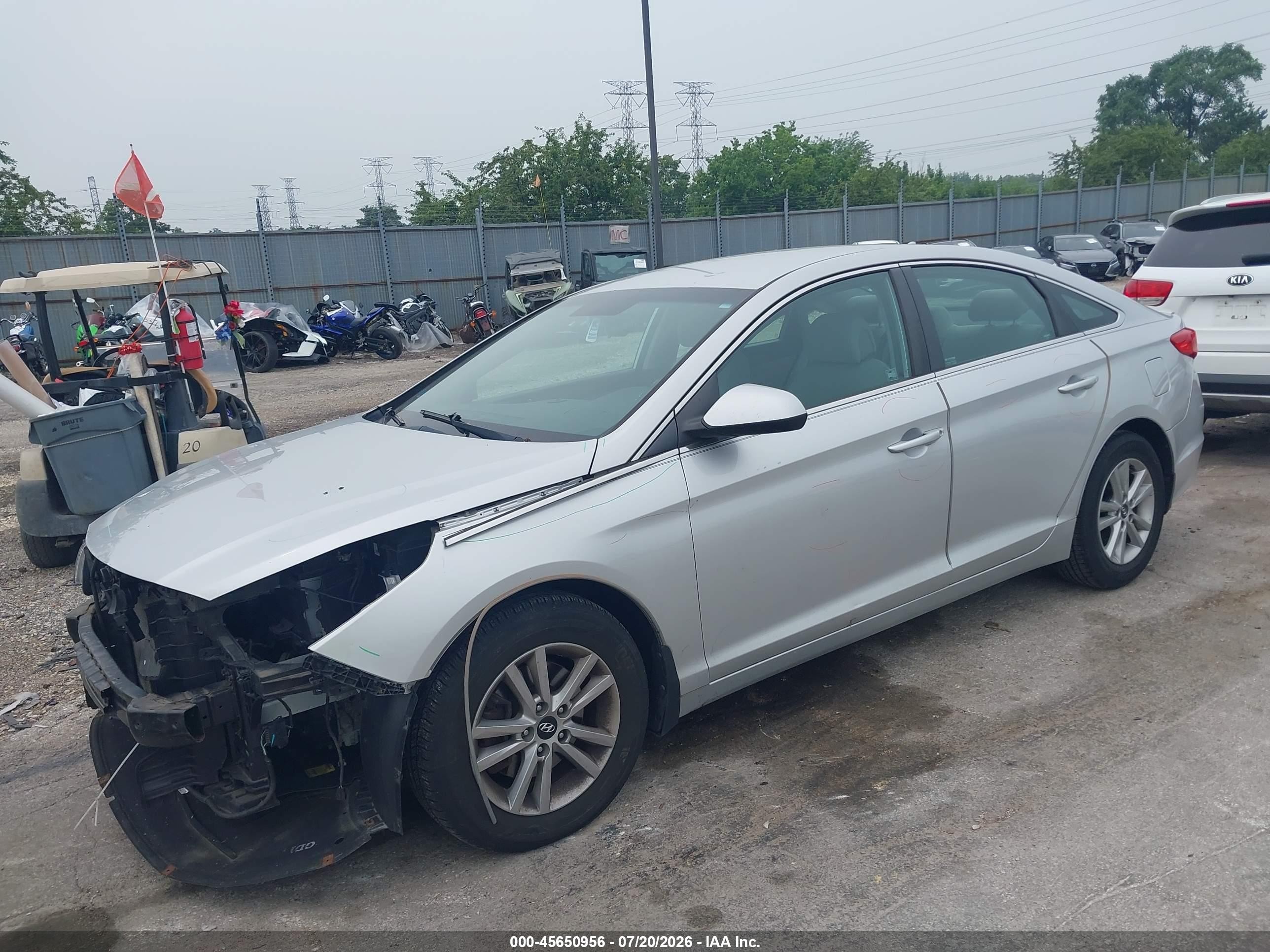 2015 Hyundai Sonata Se Silver vin: 5NPE24AF2FH210086