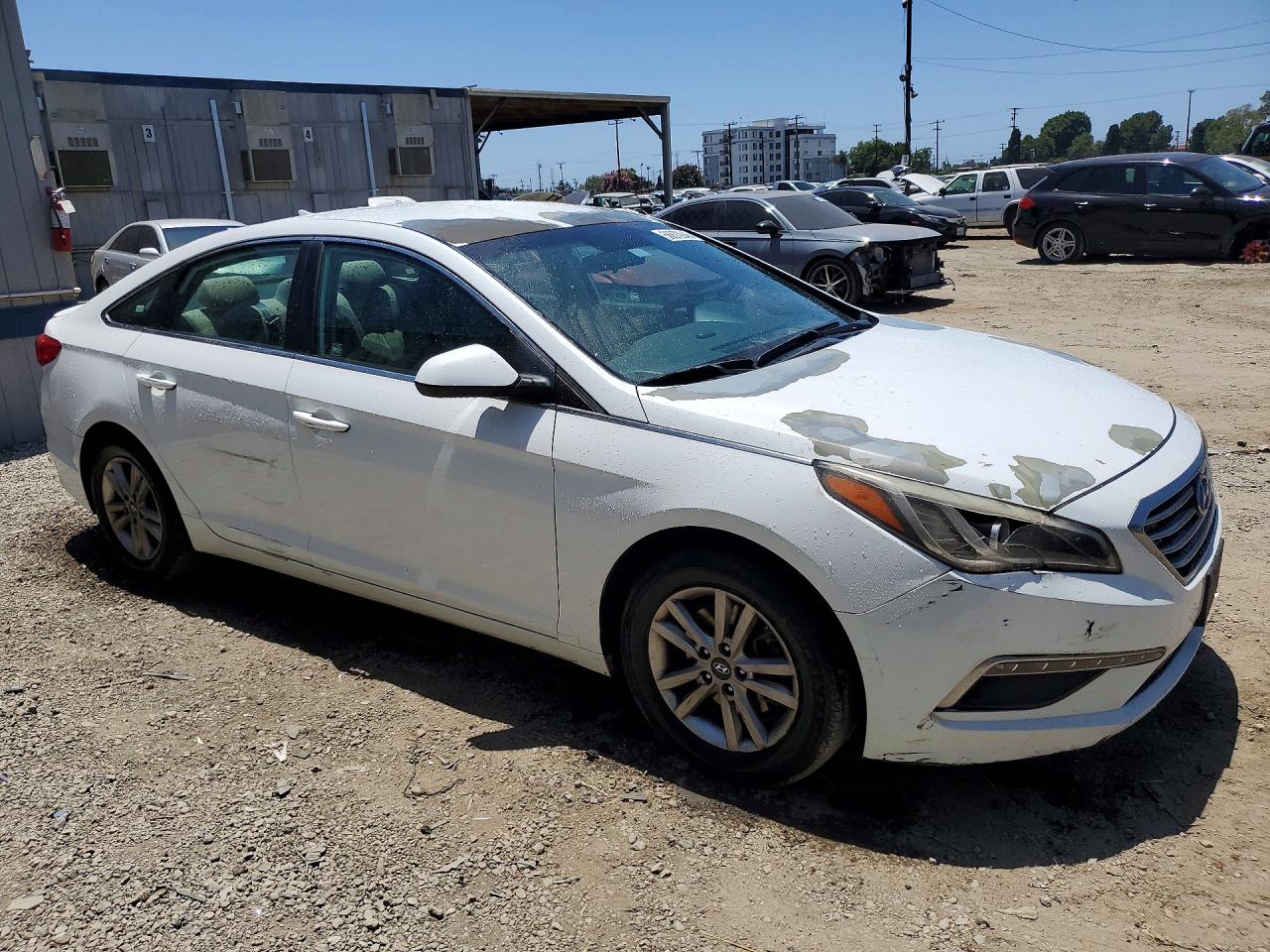 2015 Hyundai Sonata Se White vin: 5NPE24AF2FH220634