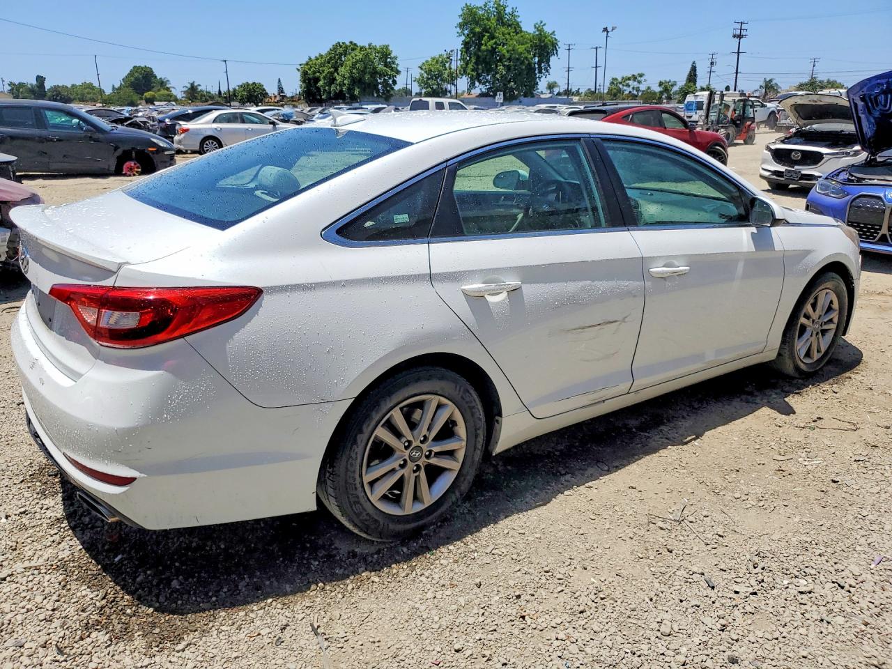 2015 Hyundai Sonata Se White vin: 5NPE24AF2FH220634