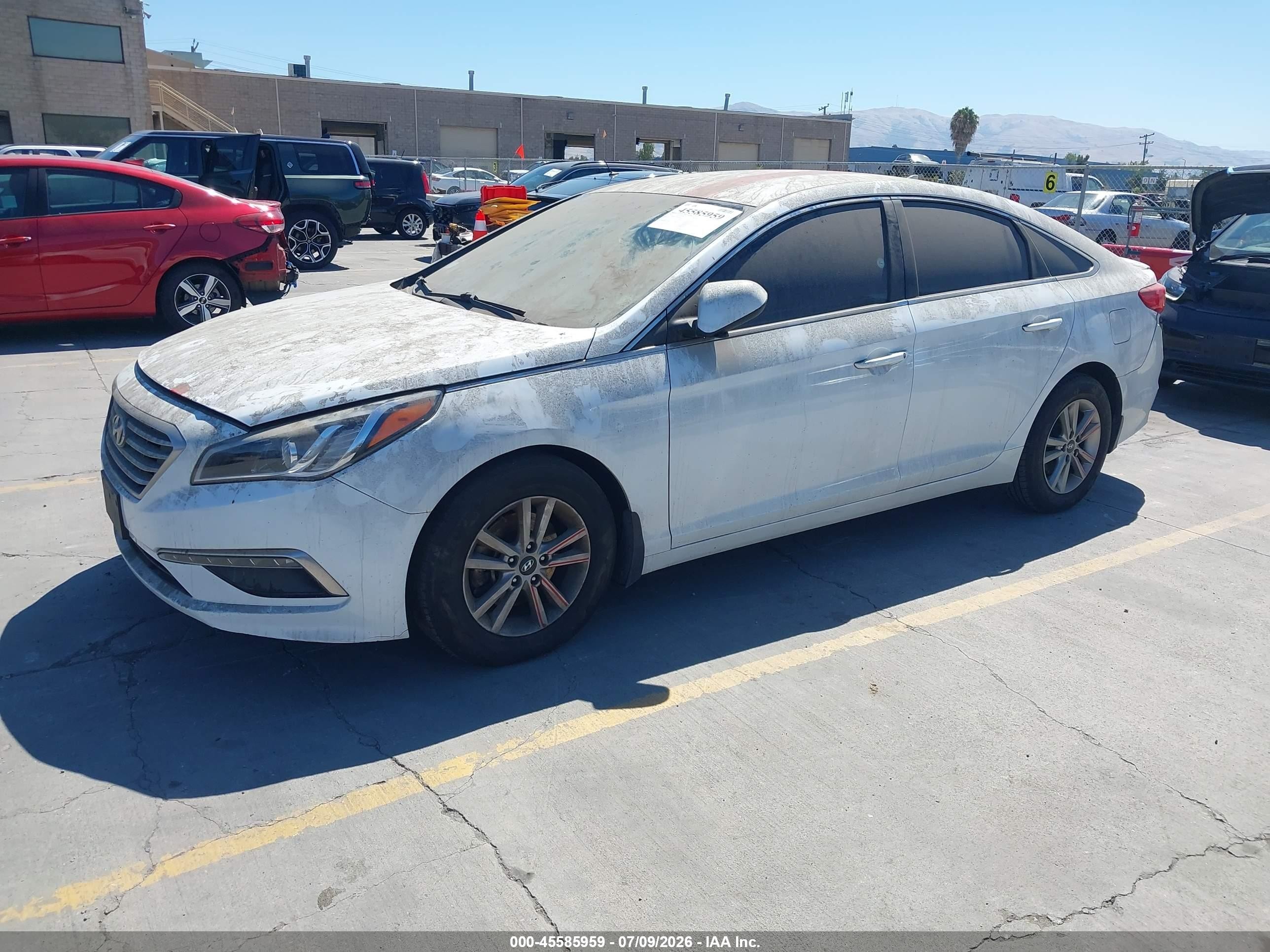 2015 Hyundai Sonata Se White vin: 5NPE24AF2FH220939