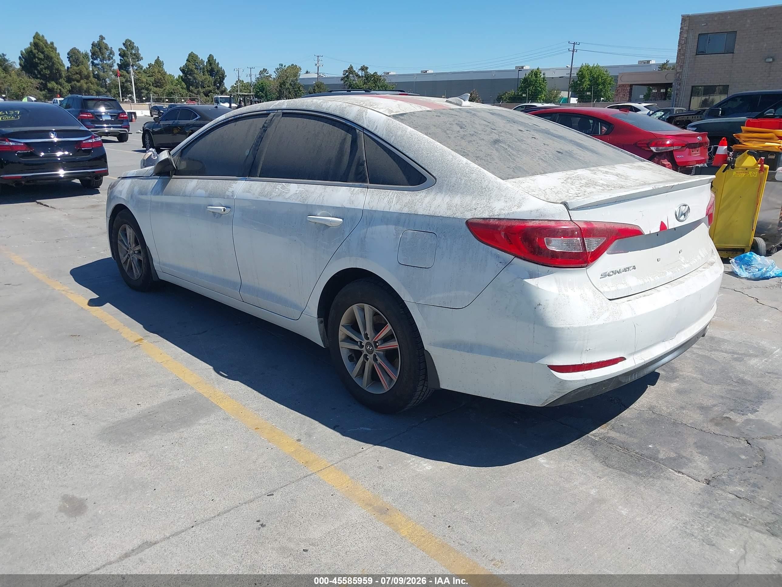 2015 Hyundai Sonata Se White vin: 5NPE24AF2FH220939
