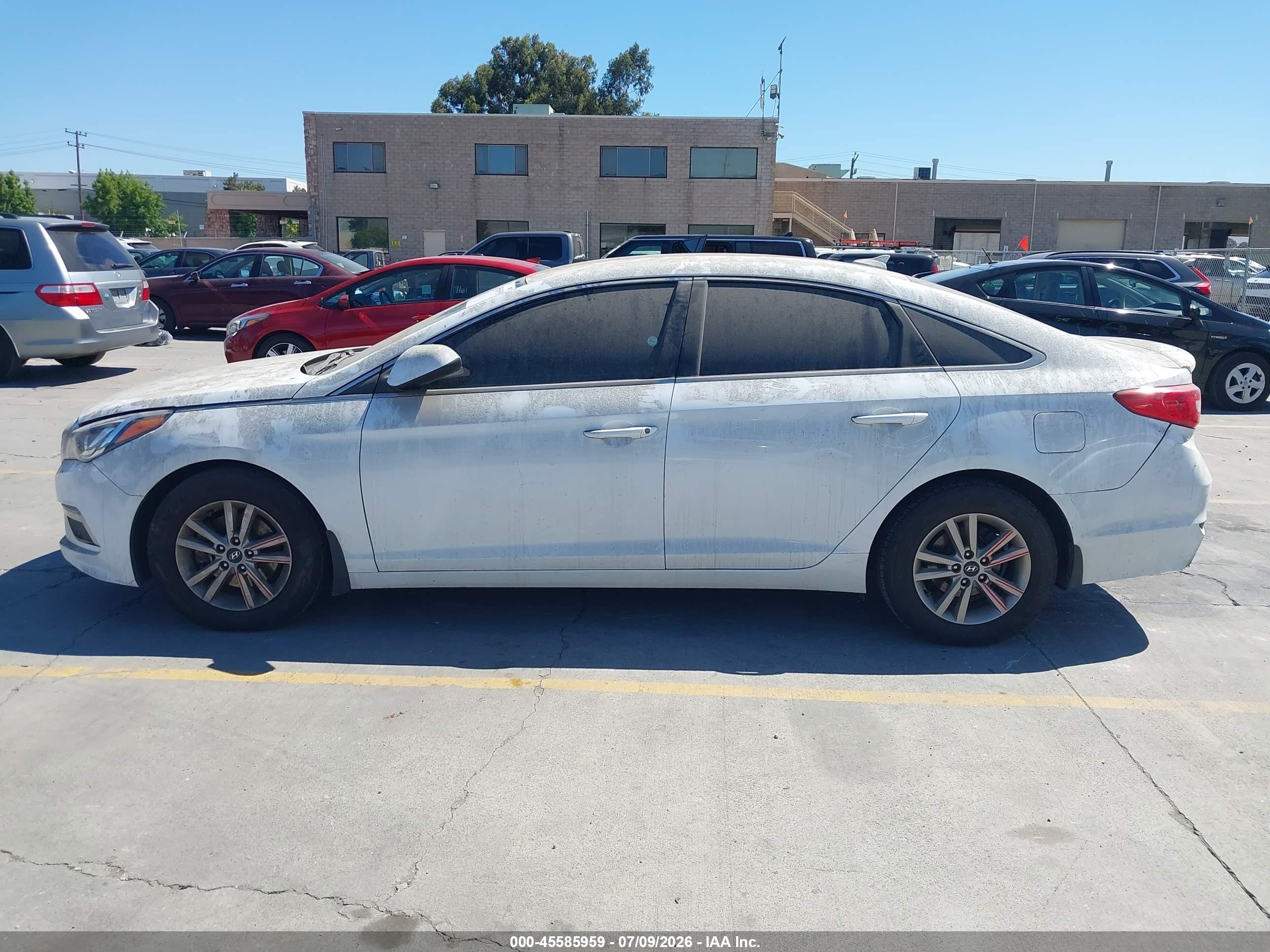 2015 Hyundai Sonata Se White vin: 5NPE24AF2FH220939