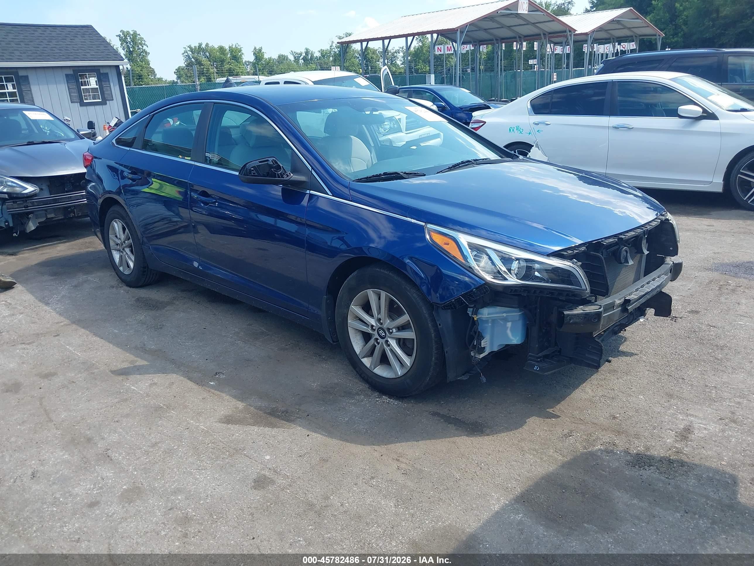 2015 Hyundai Sonata Se Blue vin: 5NPE24AF2FH222447
