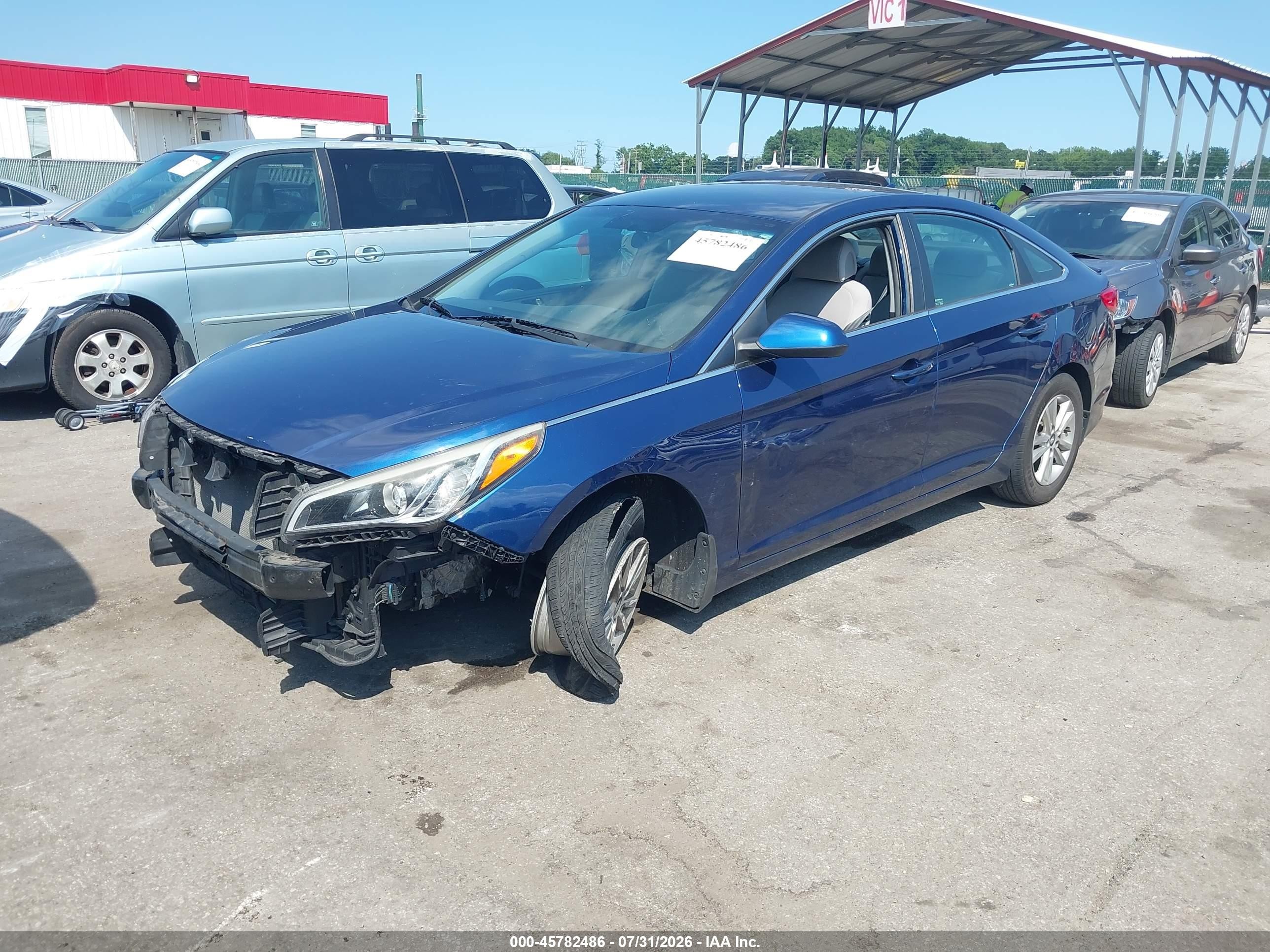 2015 Hyundai Sonata Se Blue vin: 5NPE24AF2FH222447