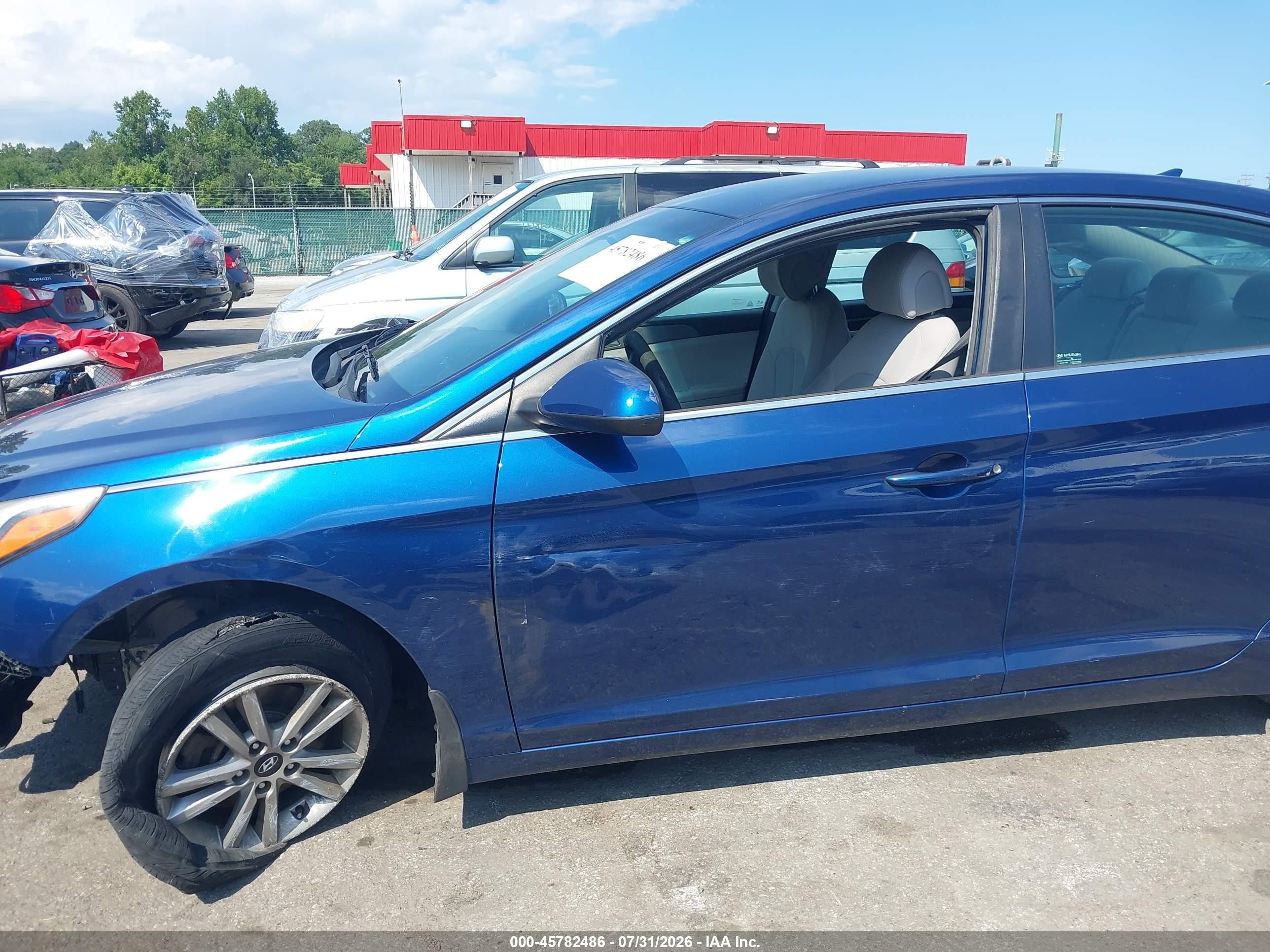 2015 Hyundai Sonata Se Blue vin: 5NPE24AF2FH222447