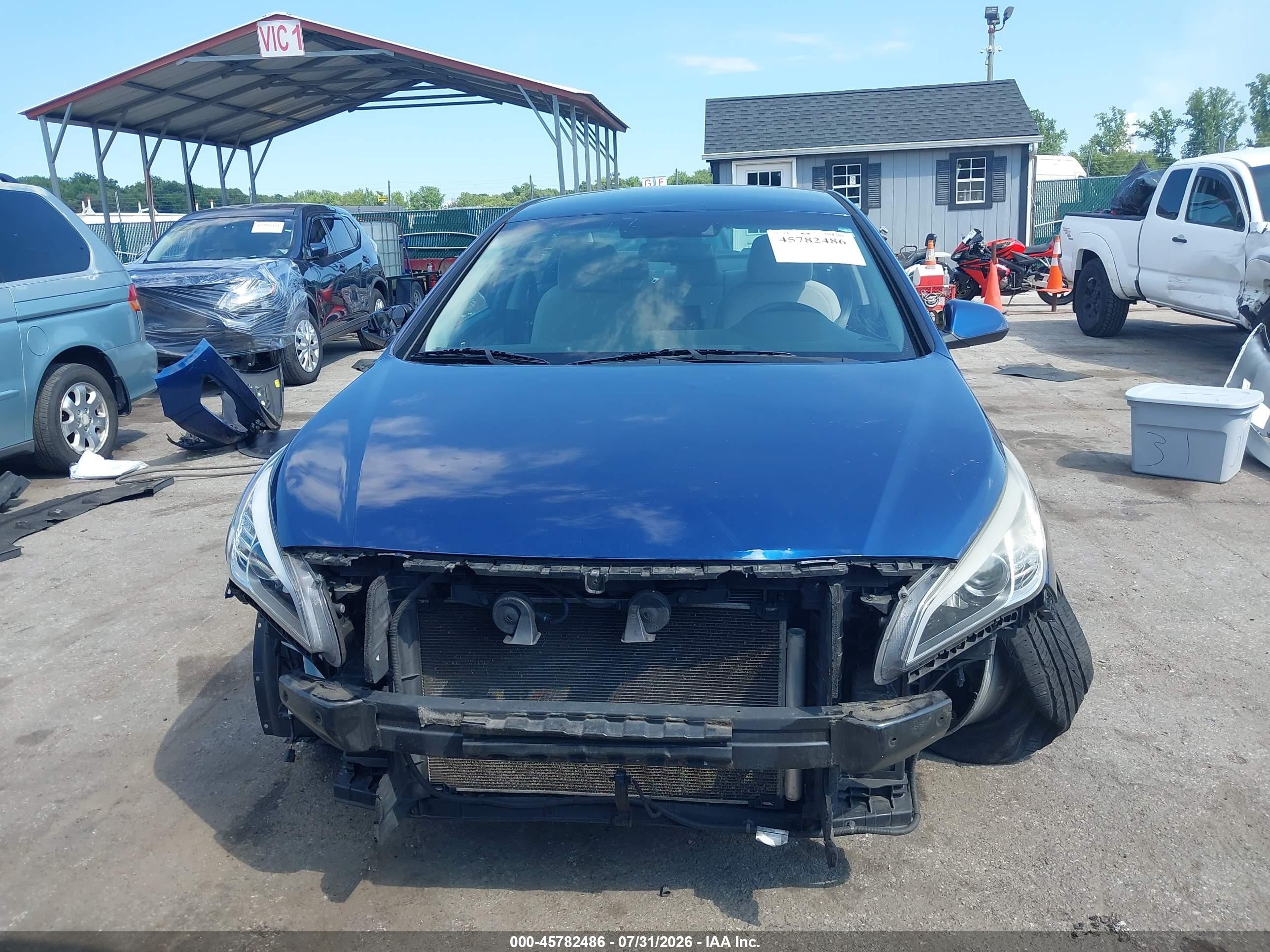 2015 Hyundai Sonata Se Blue vin: 5NPE24AF2FH222447