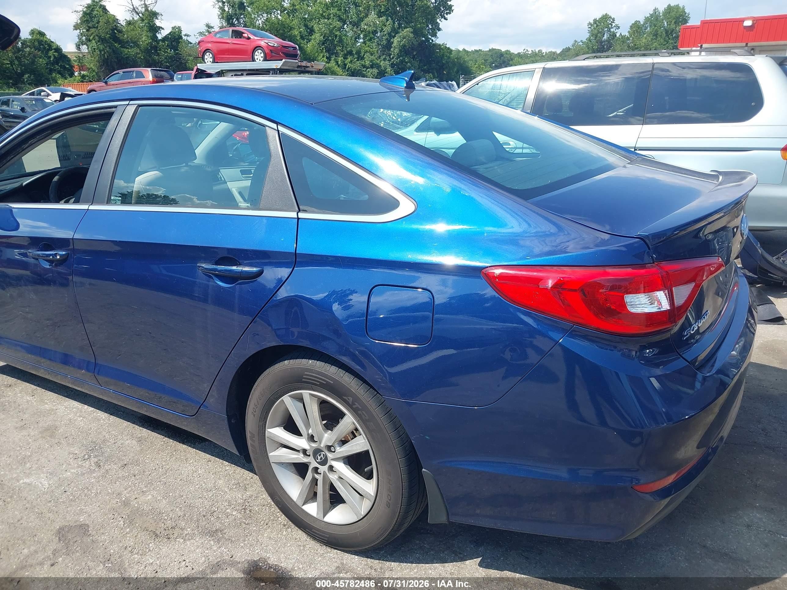 2015 Hyundai Sonata Se Blue vin: 5NPE24AF2FH222447