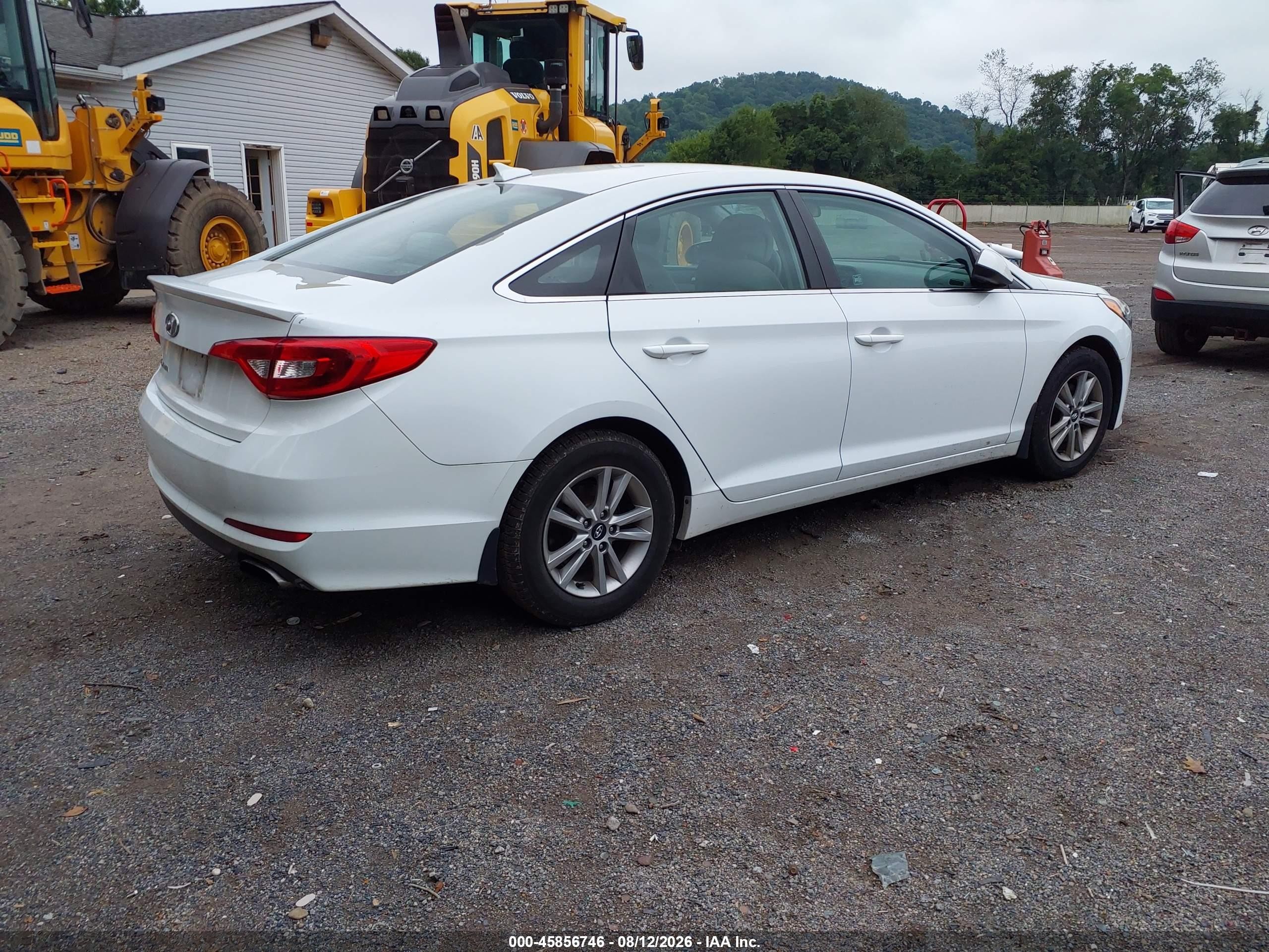 2015 Hyundai Sonata Se White vin: 5NPE24AF2FH225218