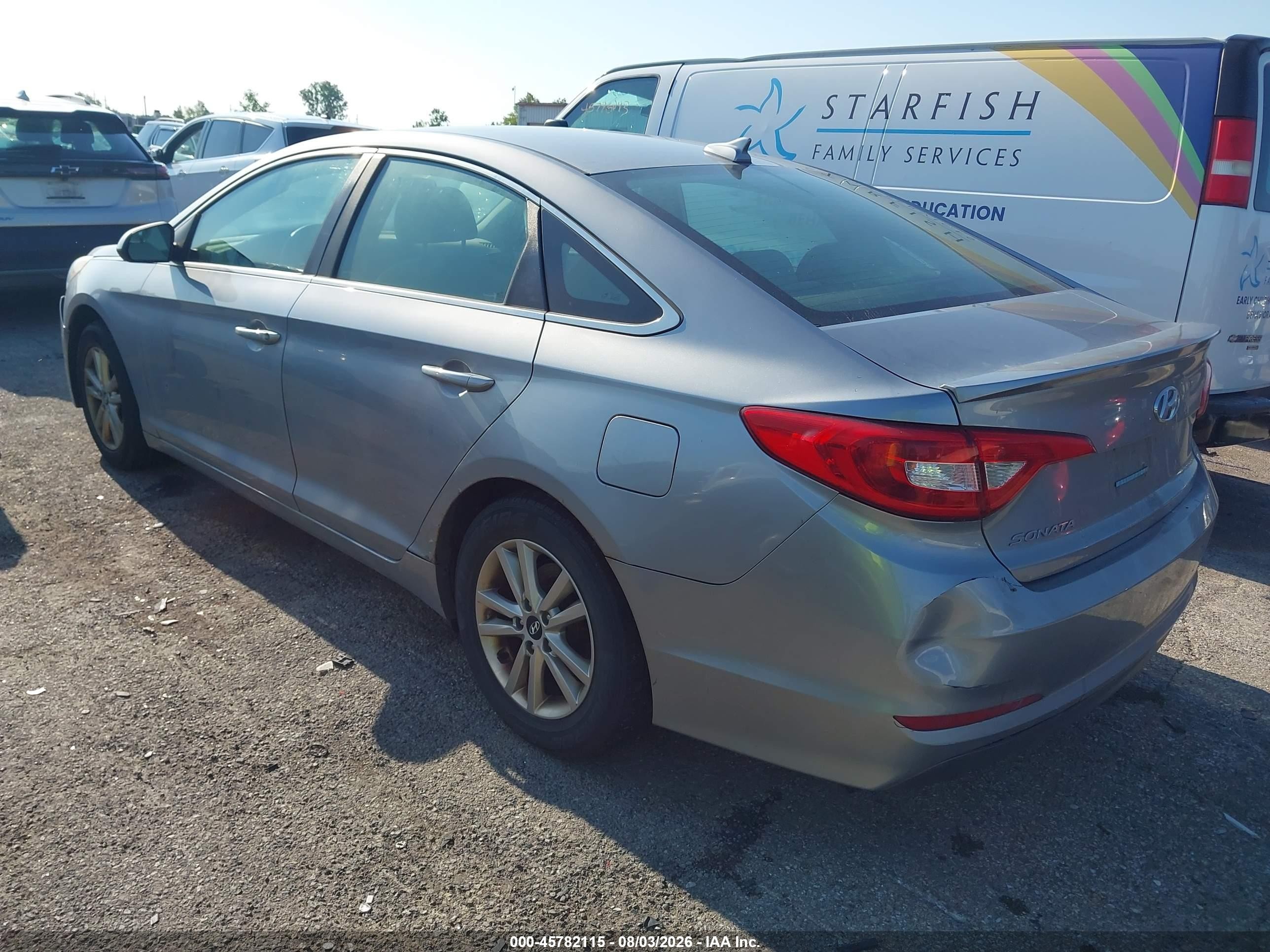 2015 Hyundai Sonata Se Gray vin: 5NPE24AF2FH229768