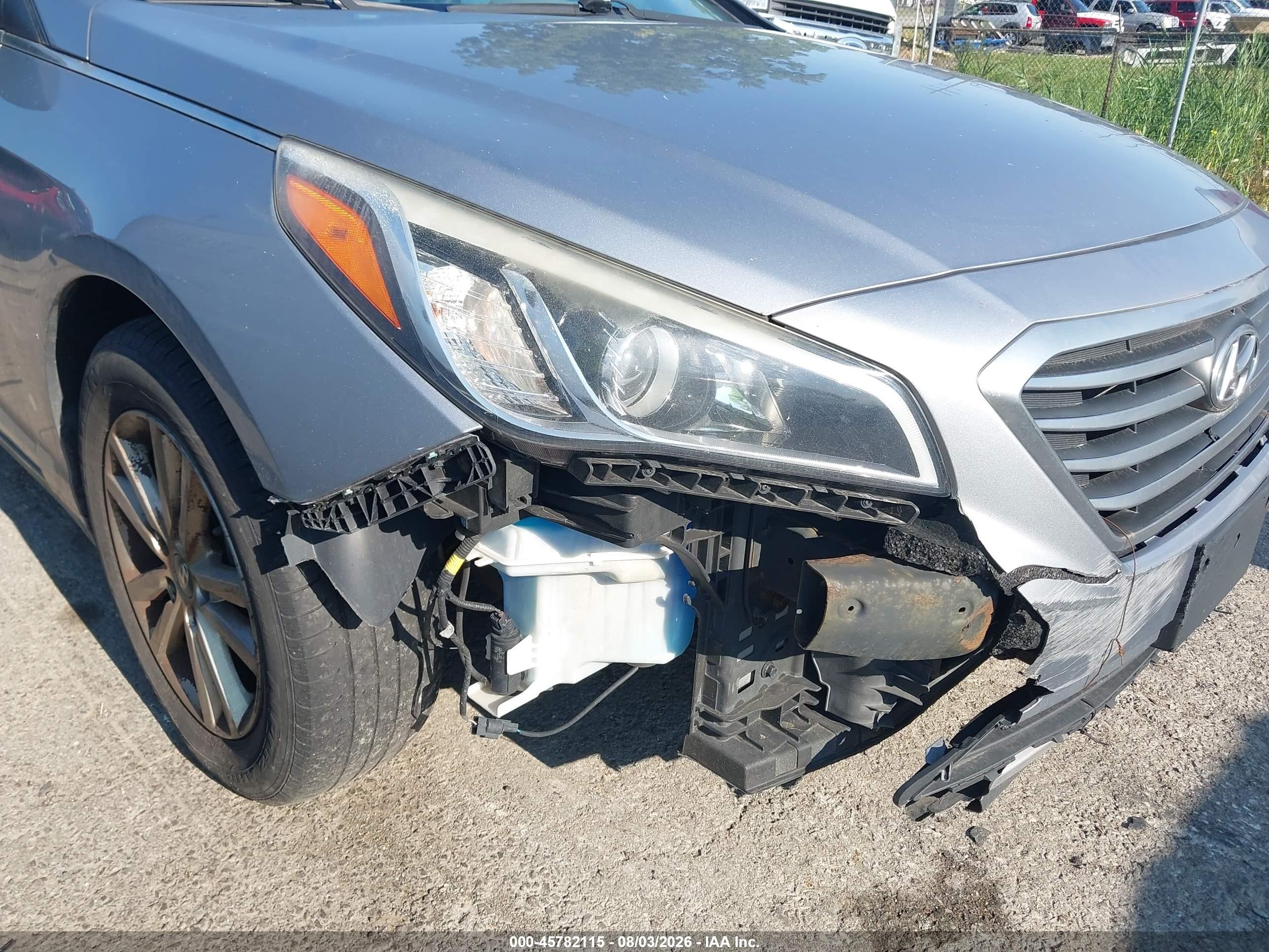 2015 Hyundai Sonata Se Gray vin: 5NPE24AF2FH229768