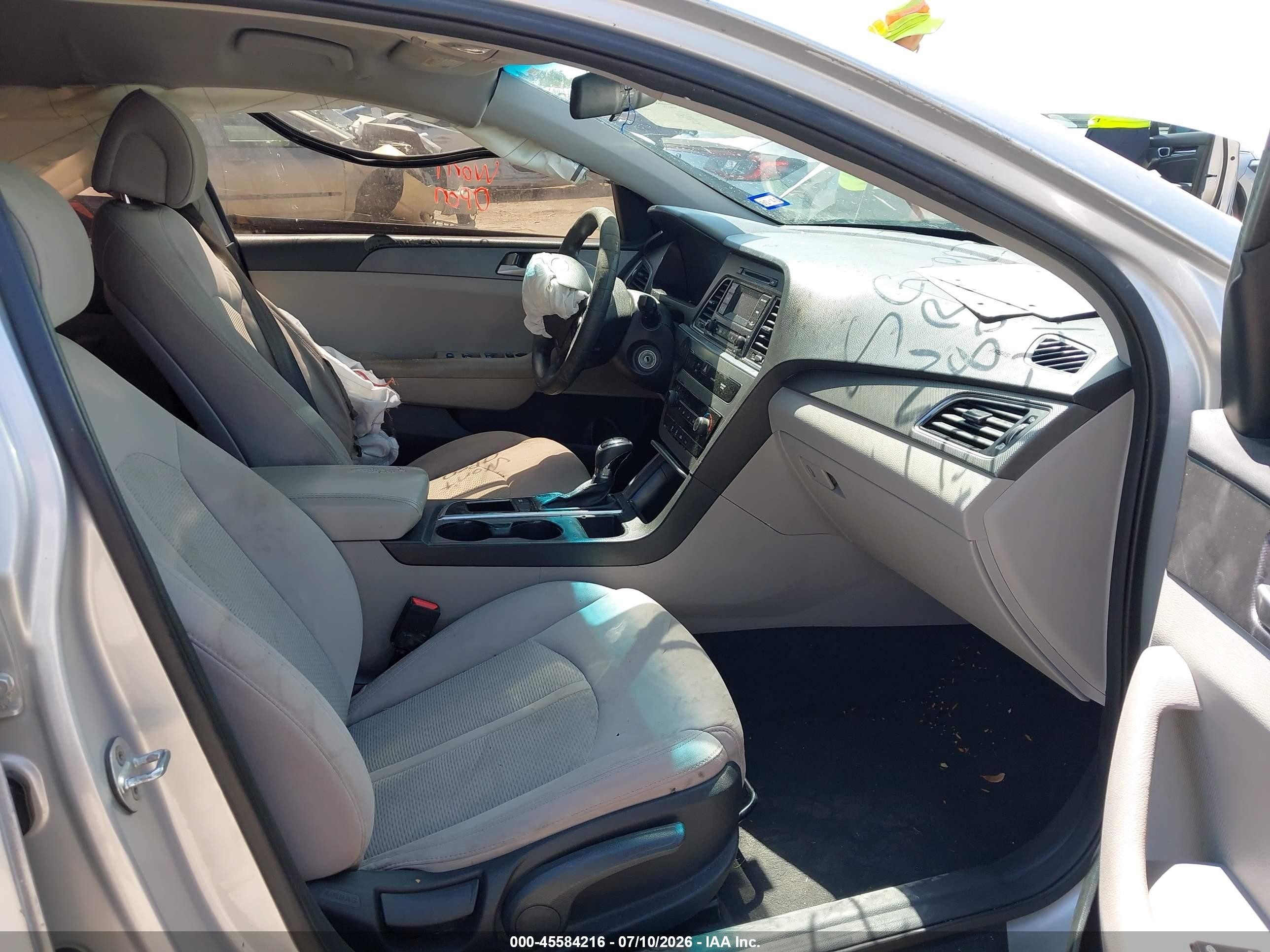 2015 Hyundai Sonata Se Silver vin: 5NPE24AF2FH256193