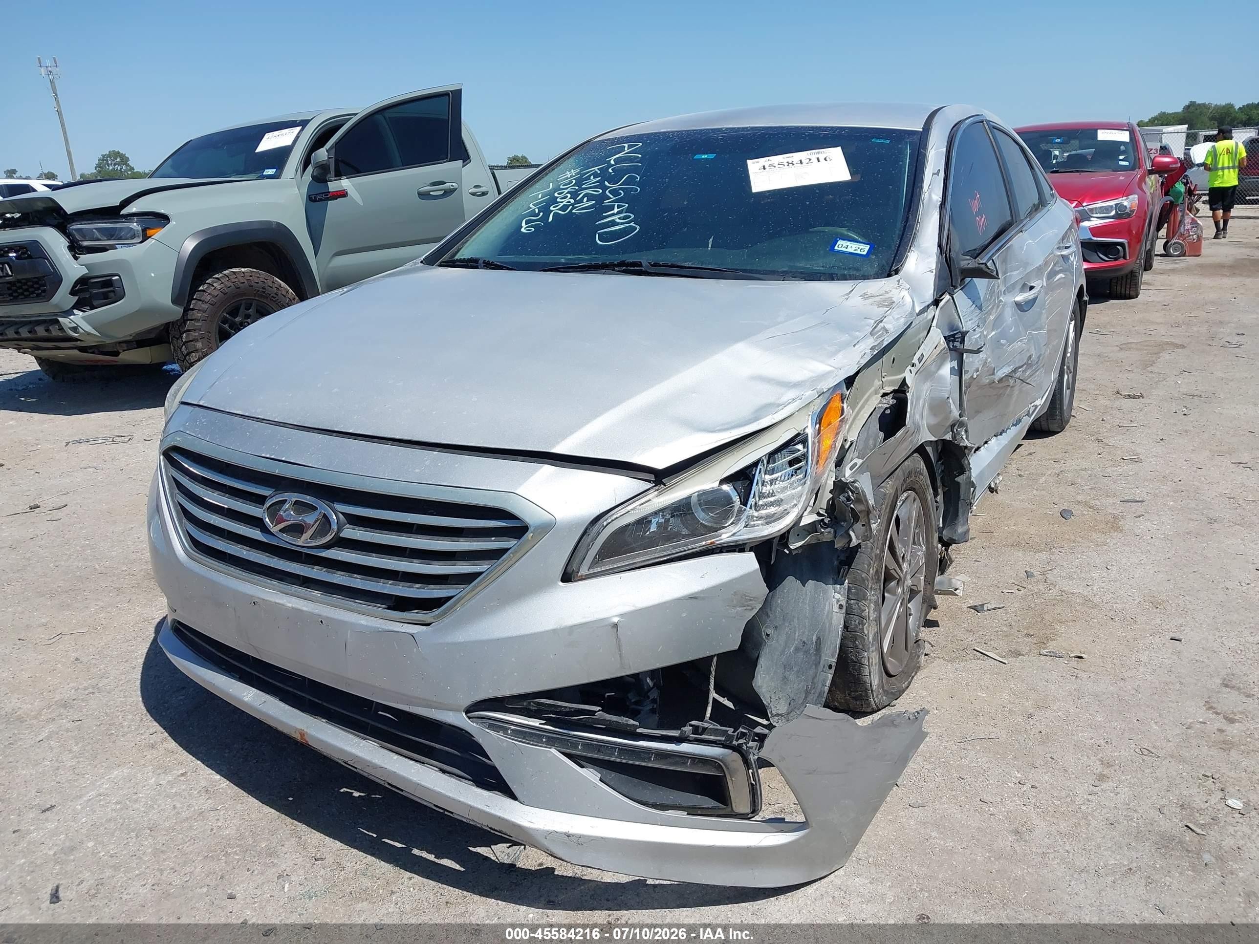 2015 Hyundai Sonata Se Silver vin: 5NPE24AF2FH256193